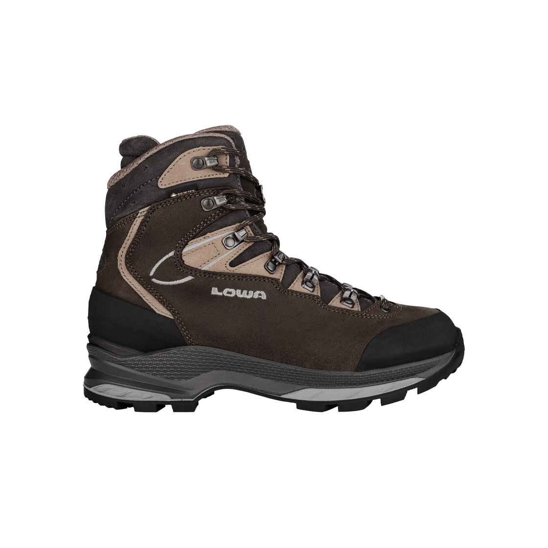 (W) 로바 마우리아 에보 고어텍스 다크 브라운 토프 - 와이드((W) Lowa Mauria Evo GTX Dark Brown Taupe - Wide)