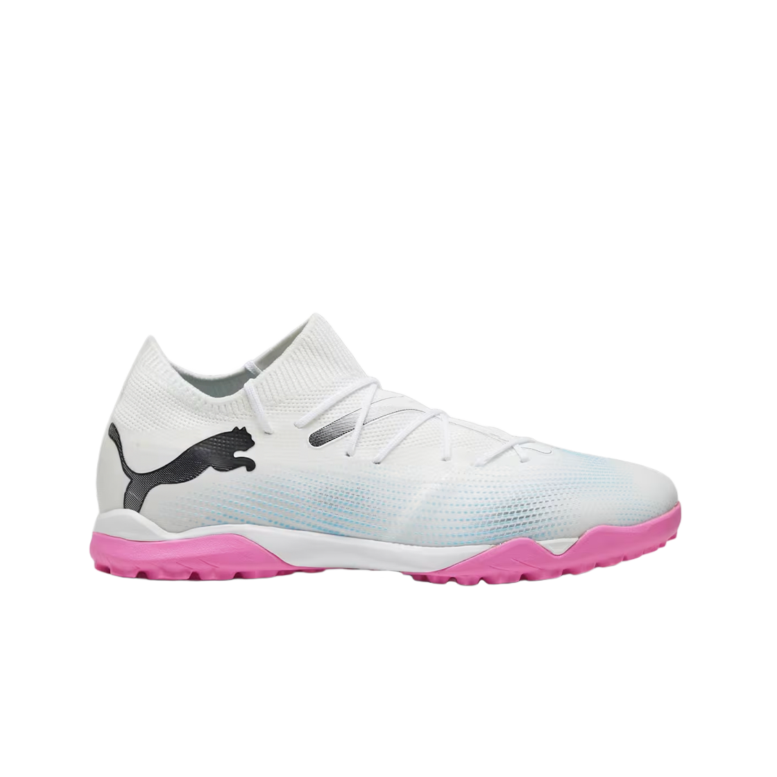 푸마 퓨처 7 매치 TT 화이트 블랙 포이즌 핑크(Puma Future 7 Match TT White Black Poison Pink)