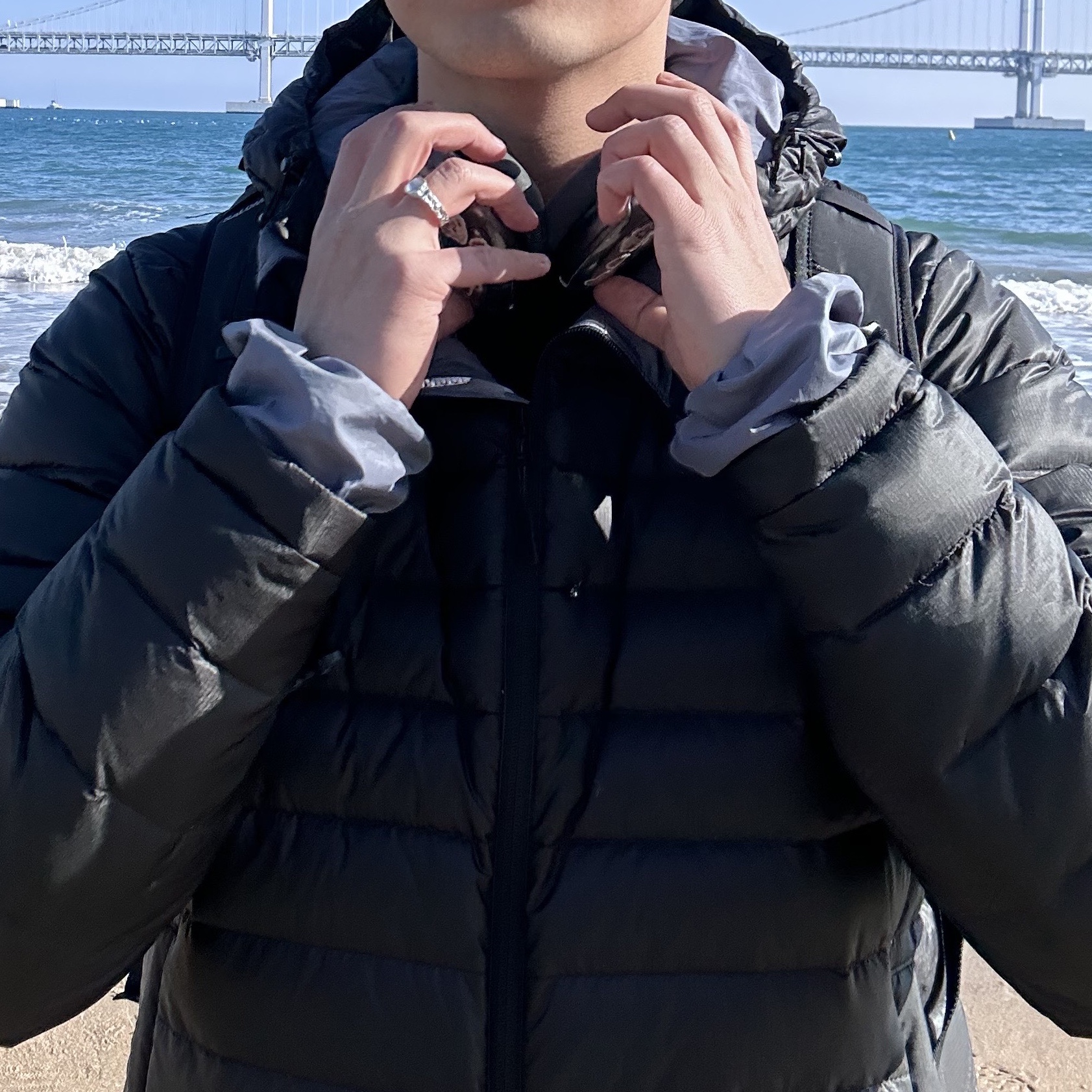 Sansan Gear Suffix Puffer Jacket Black - 23FW, Apple AirPods Max Lightning Space Gray (Korean Ver.) 착용 스타일