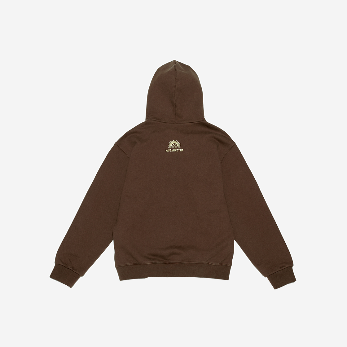 헬로선라이즈 타이포 로고 후디 다크 브라운(Hello Sunrise Typo Logo Hoodie Dark Brown) - 2