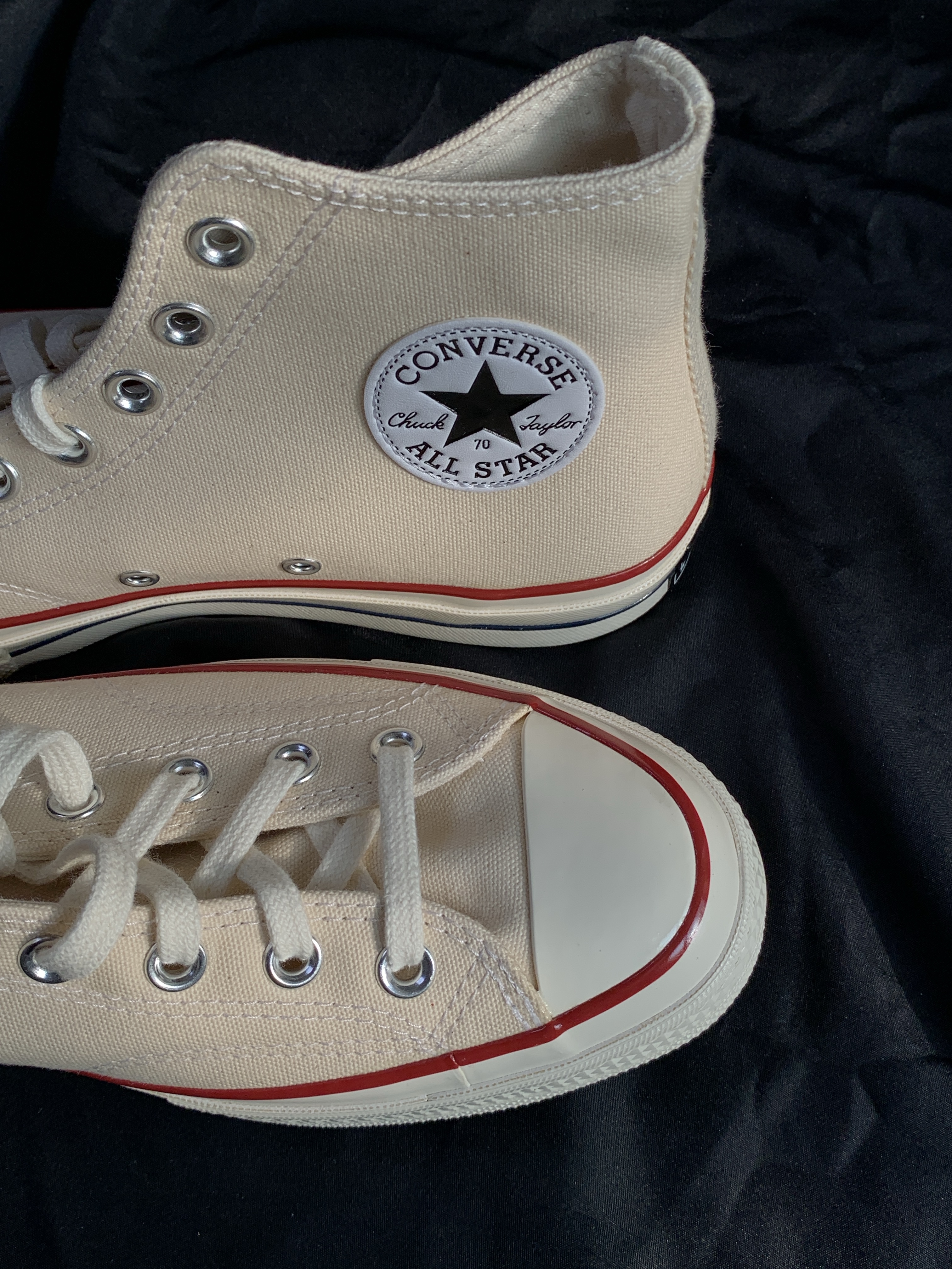 Converse Chuck 70 High Parchment 착용 스타일