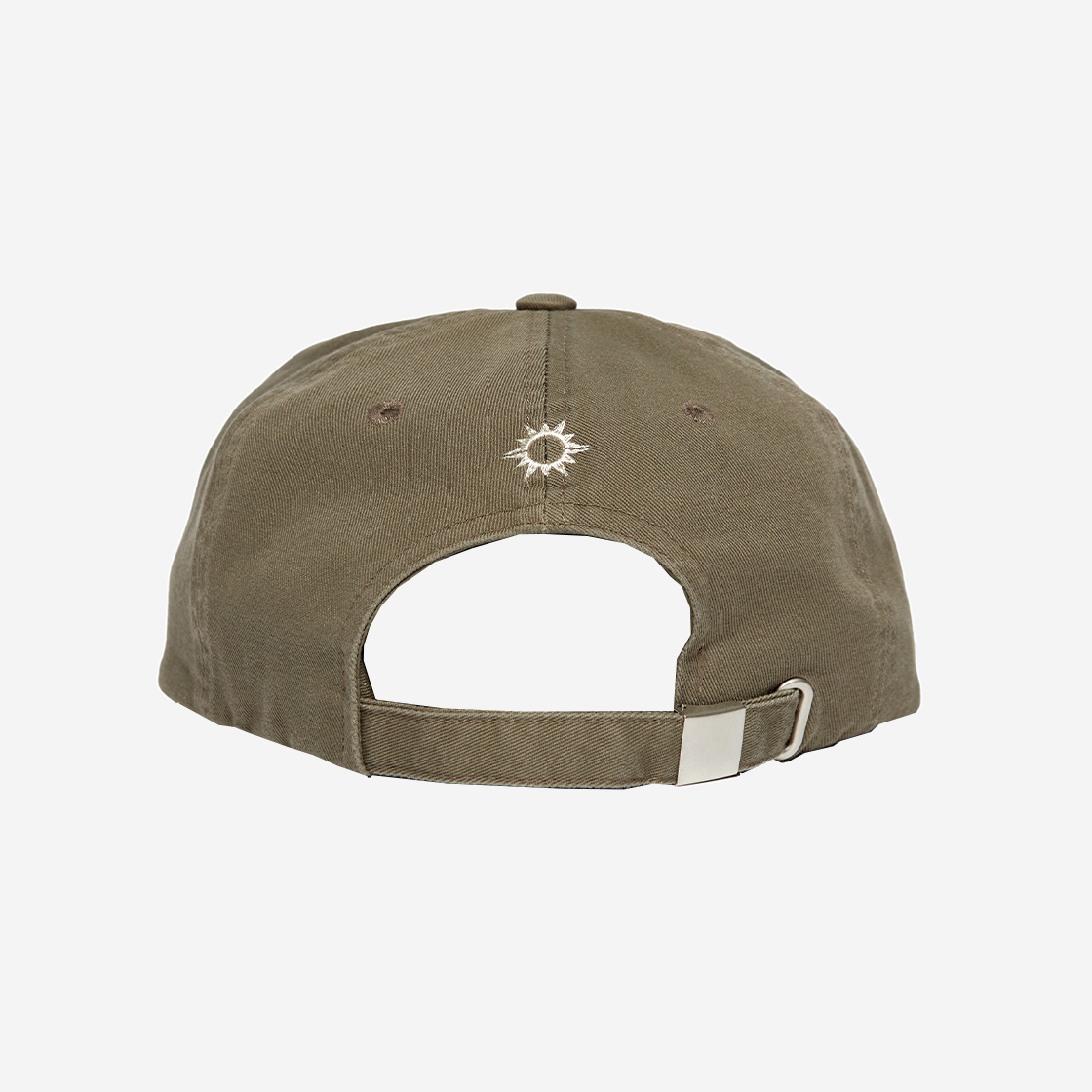 헬로선라이즈 워시드 HS 아치 로고 6패널 캡 카키(Hello Sunrise Washed HS Arch Logo 6Panel Cap Khaki) - 3