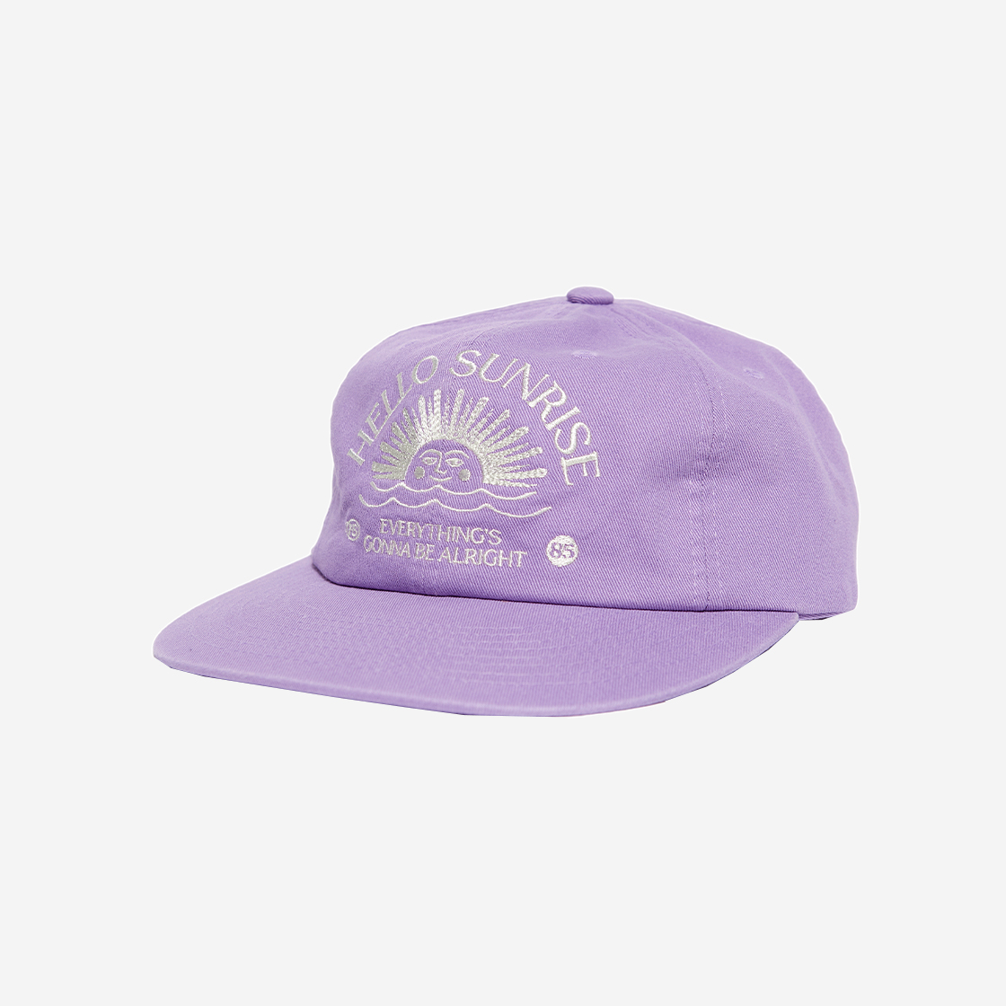 ★Hello Sunrise ★ Palm Tree Logo 6Panel Cap_Lavender 헬로선라이즈 워시드 HS 아치 로고 6패널 캡 라벤더 핑크