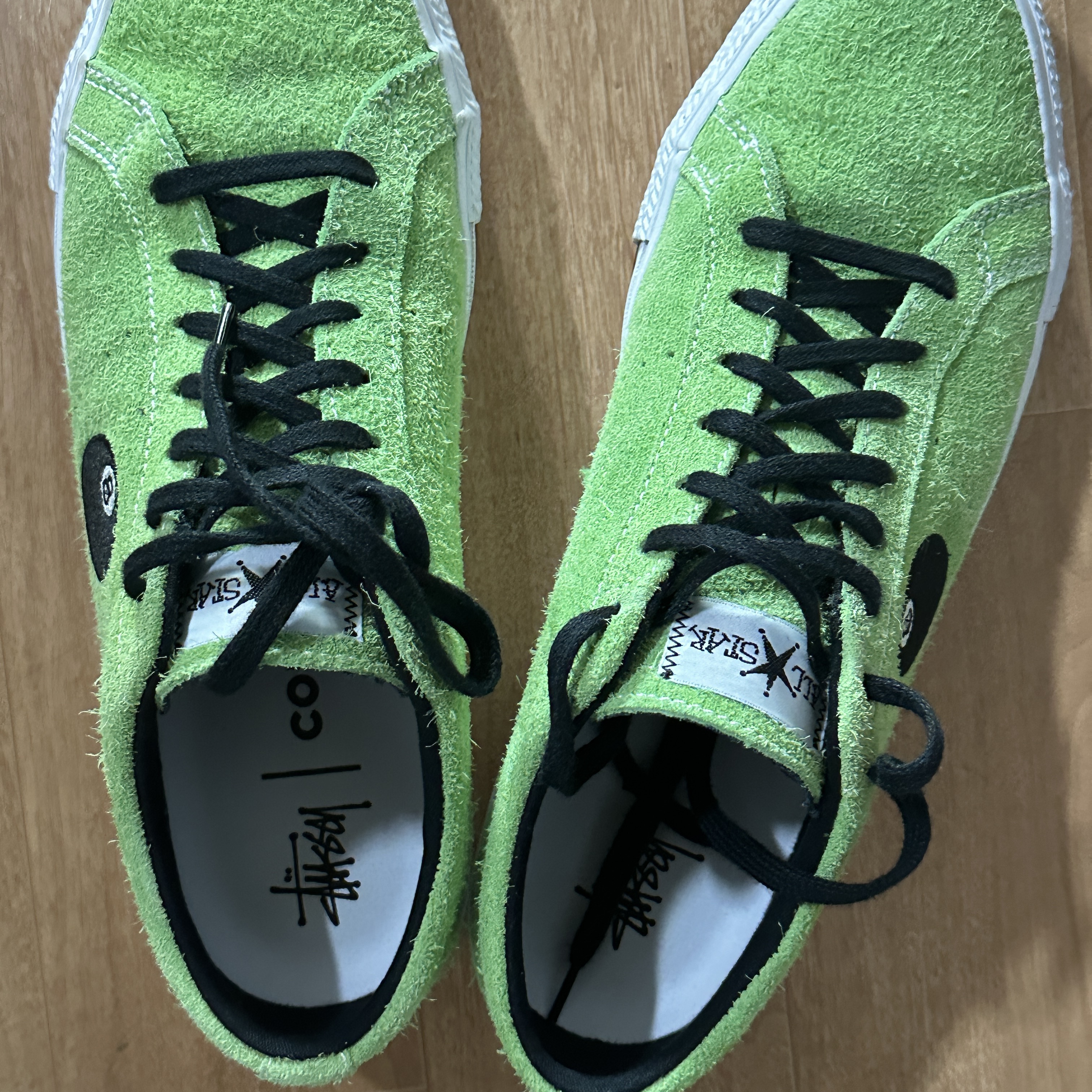 Converse x Stussy One Star Pro Ox 8 Ball Green 착용 스타일
