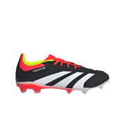(J) Adidas Predator 24 Elite FG Core Black Cloud White Solar Red