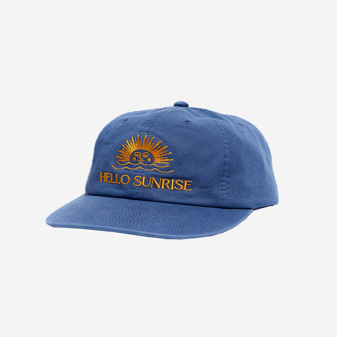 キャップ Hello Sunrise Washed HS Arch Logo 6panel CapOatmeal Beige C 헬로선라이즈 워시드 OG 로고 6패널 캡 오션 블루 | Hello