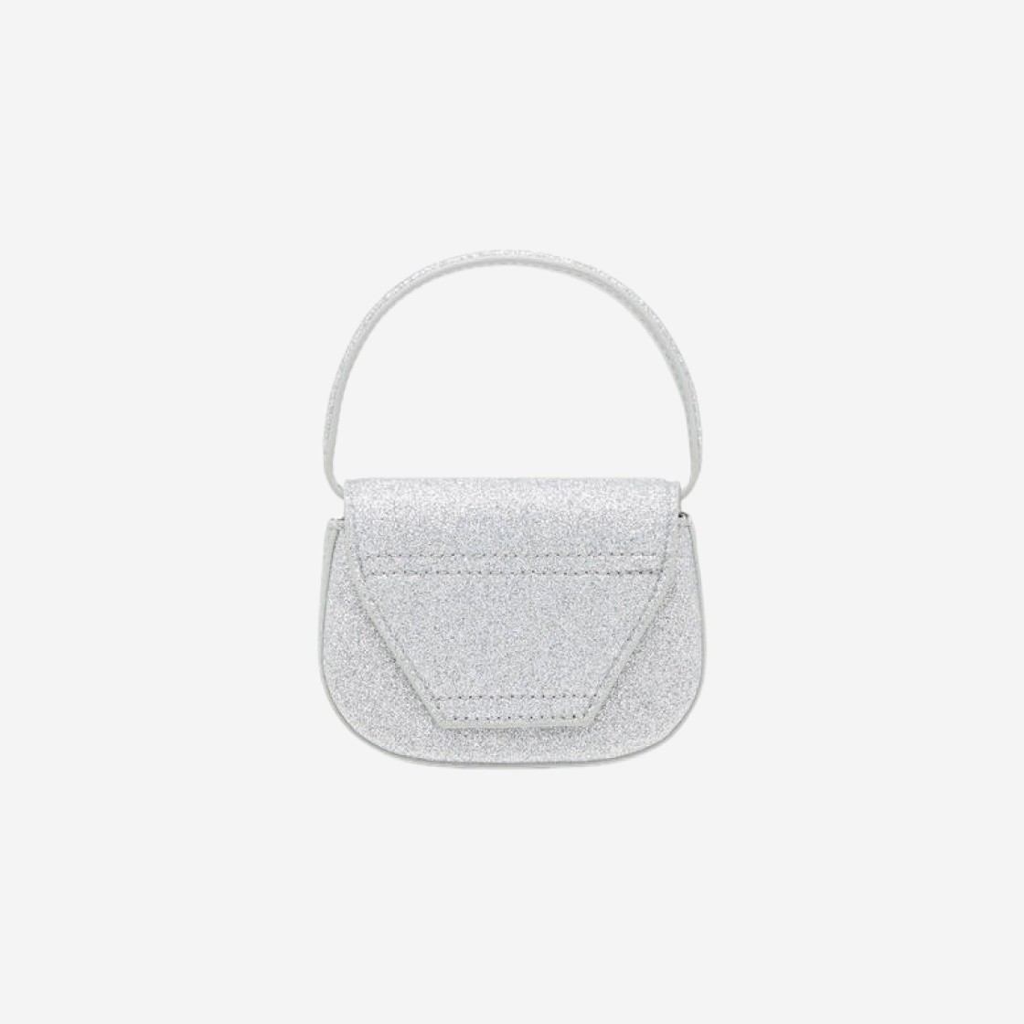 Diesel 1DR XS Bag in Glitter Fabric Silver 상세 이미지 2