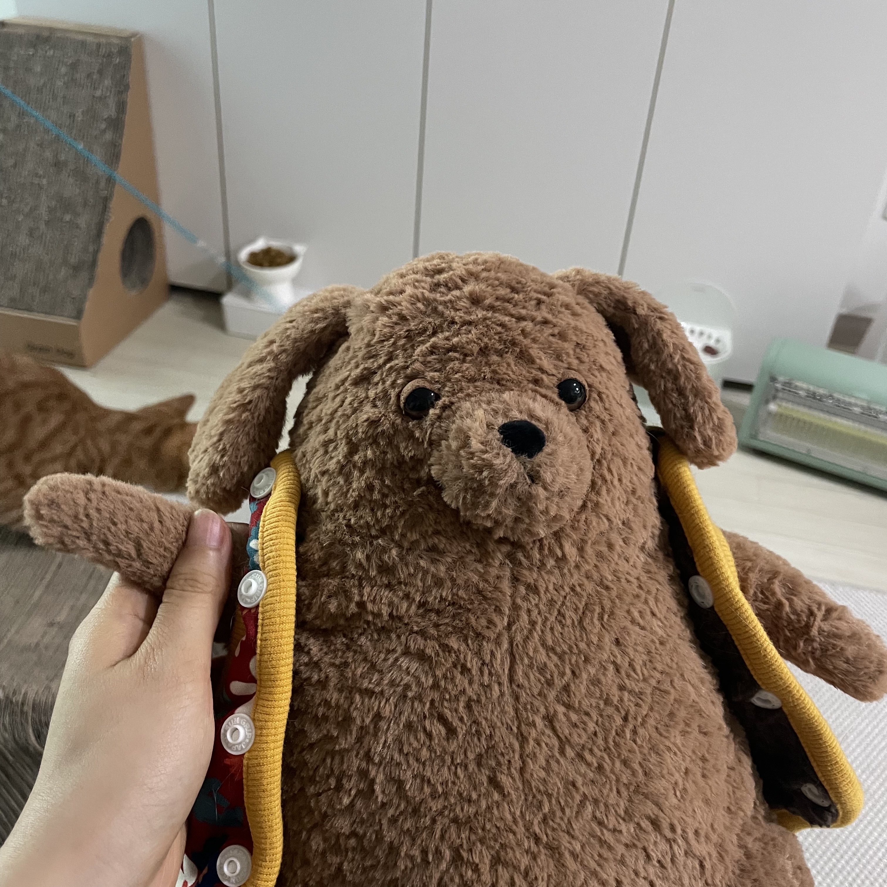 Jellycat Amore Dog Brown 착용 스타일 - 9