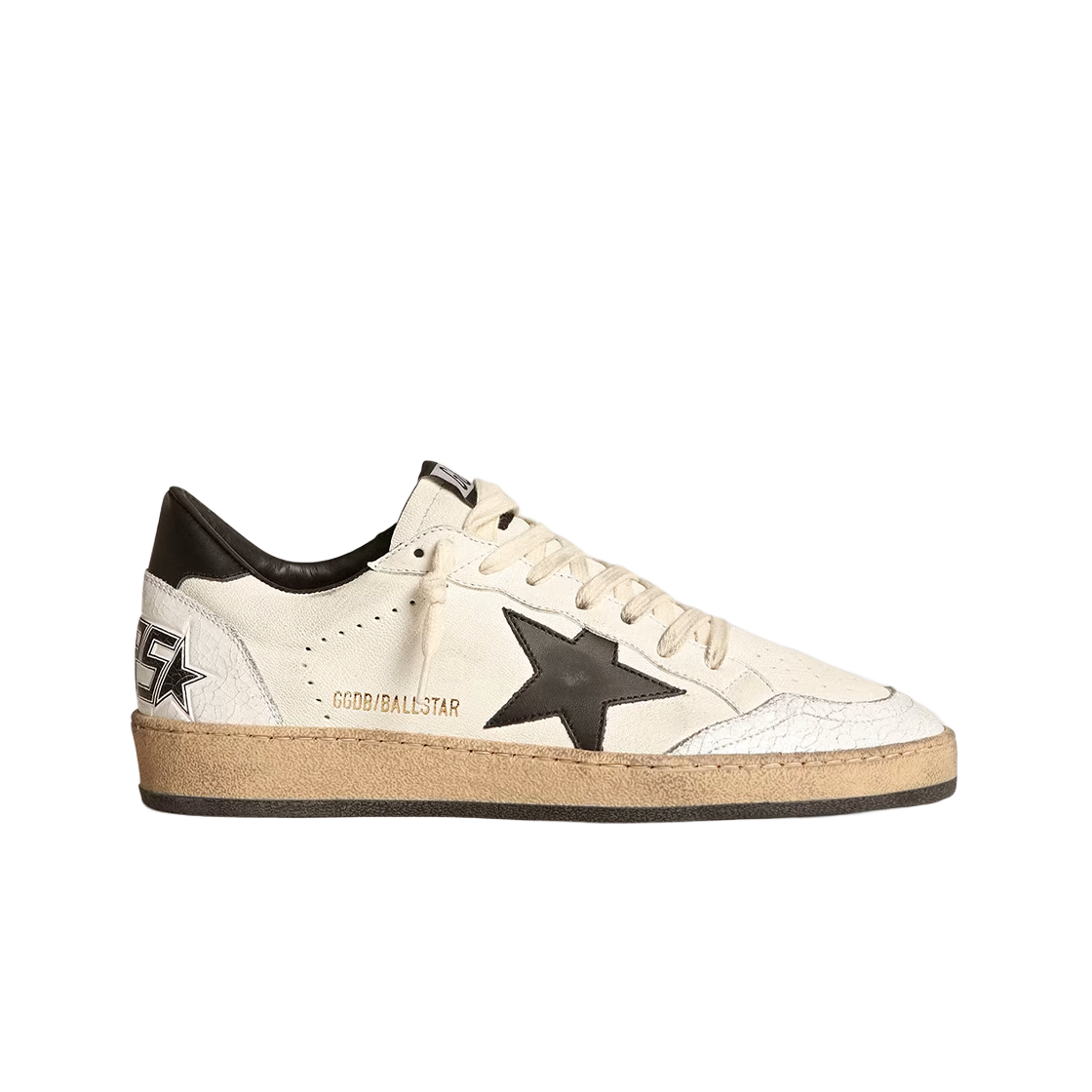 골든구스 볼 스타 화이트 블랙 레더 힐 탭 스니커즈(Golden Goose Ball Star White Black Leather Heel Tab Sneakers)