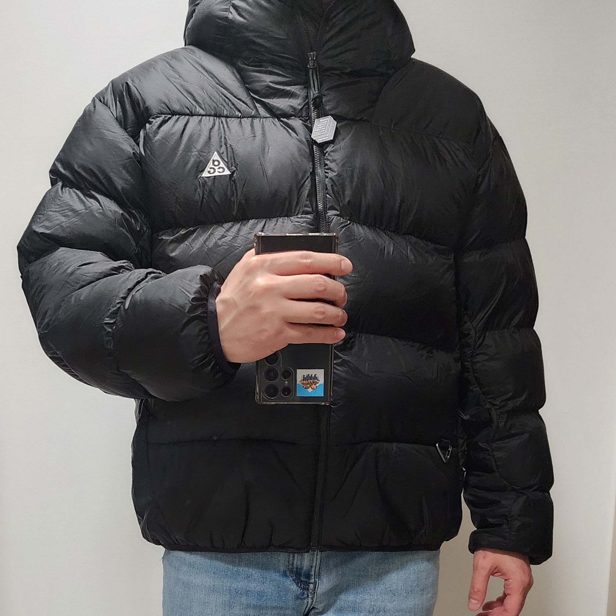 Nike ACG Therma-Fit ADV Lunar Lake Puffer Jacket Black - Asia 착용 스타일