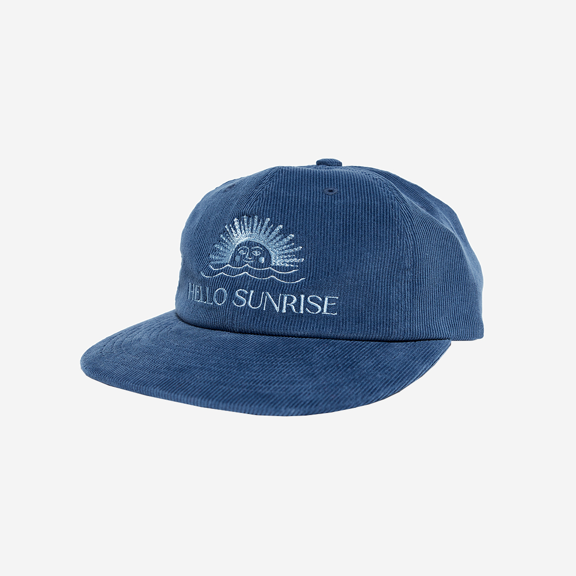헬로선라이즈 코듀로이 OG 로고 6패널 캡 딥 블루(Hello Sunrise Corduroy OG Logo 6Panel Cap Deep Blue) - 2