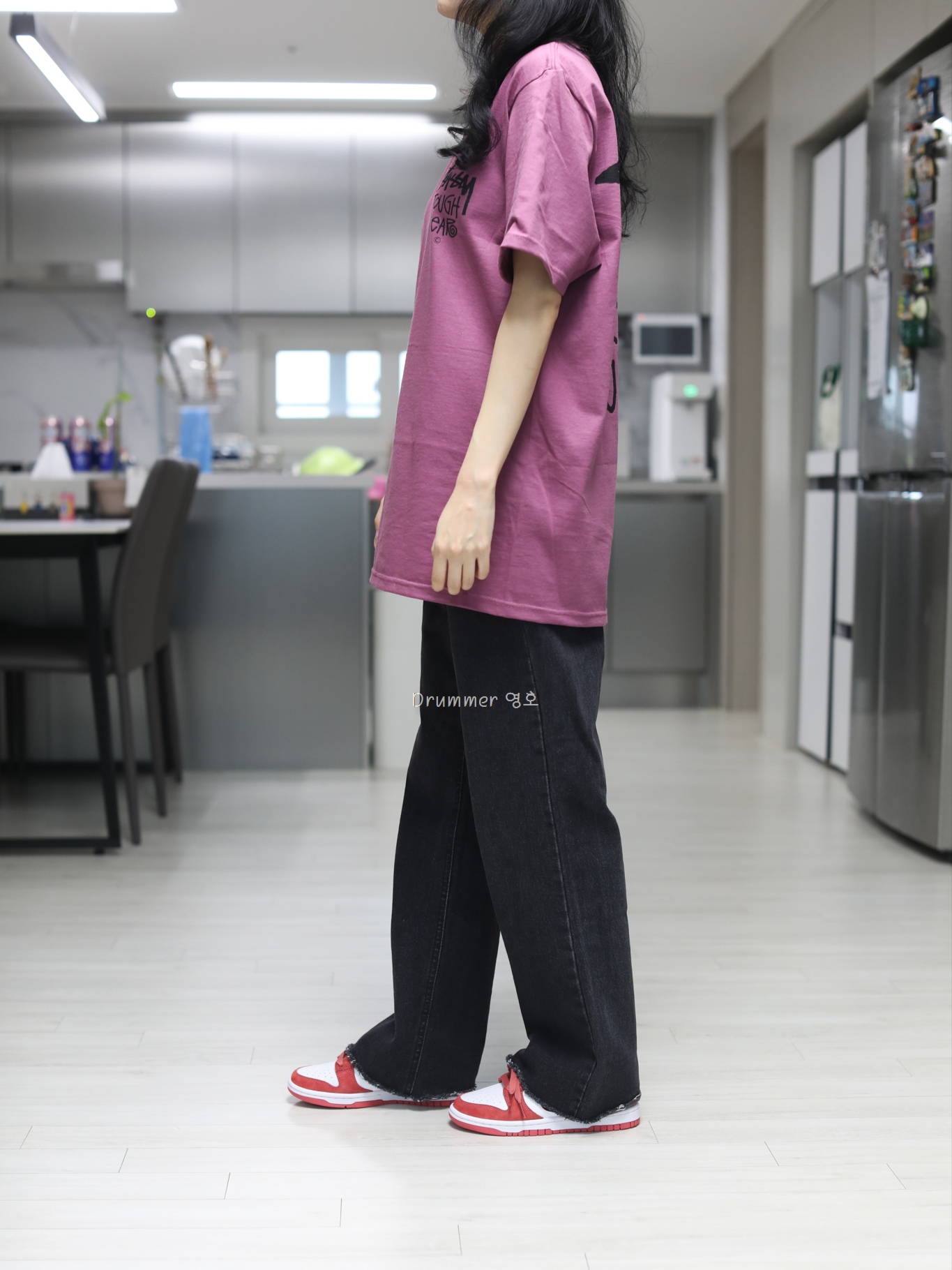 (W) Nike Dunk Low Valentine Day White Adobe 착용 스타일 - 2