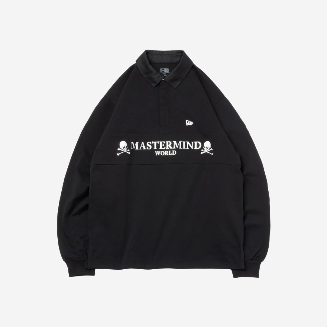 New Era x Mastermind World Golf Rugby Long Sleeve T-Shirt Black 상세 이미지 1