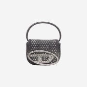 Diesel 1DR XS Iconic Mini Bag in Denim and Crystals Black