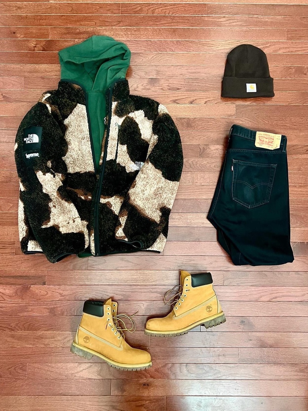 Carhartt WIP Organic Cotton Dearborn Canvas OG Detroit Jacket Dusty Hamilton Brown Aged Canvas - Winter, Carhartt WIP Dearborn Canvas (unlined) Vest Black - Spring 착용 스타일 - 7