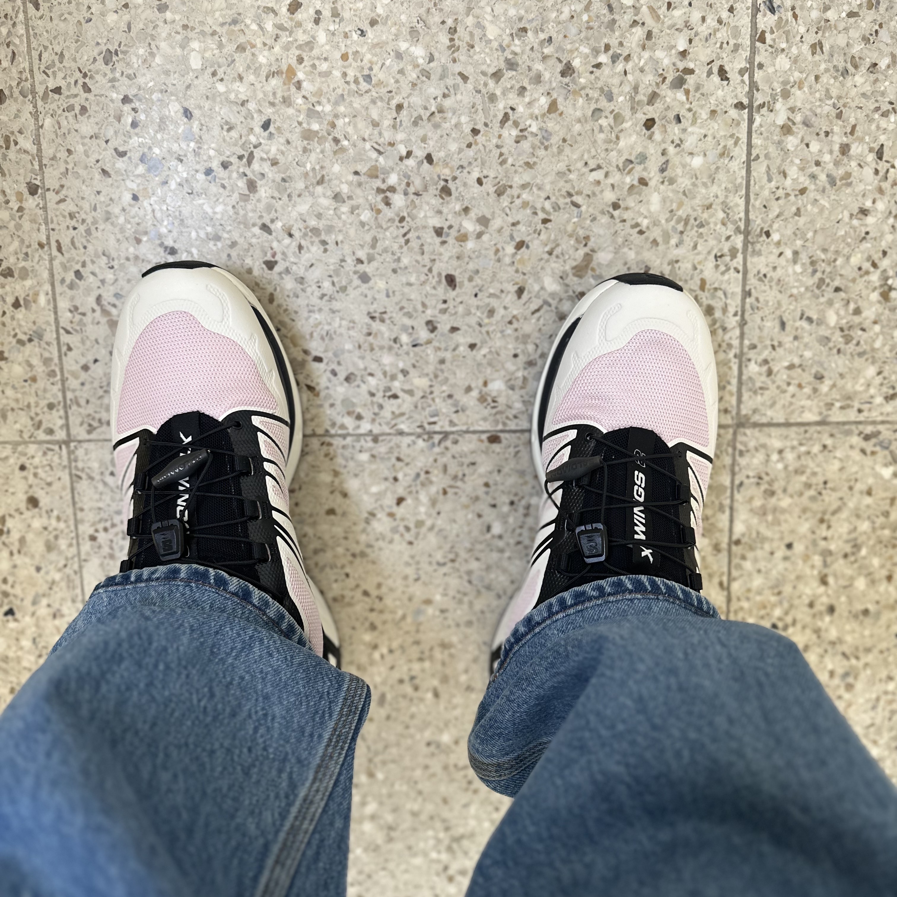 Salomon XT-Wings 2 Cradle Pink 착용 스타일 - 1