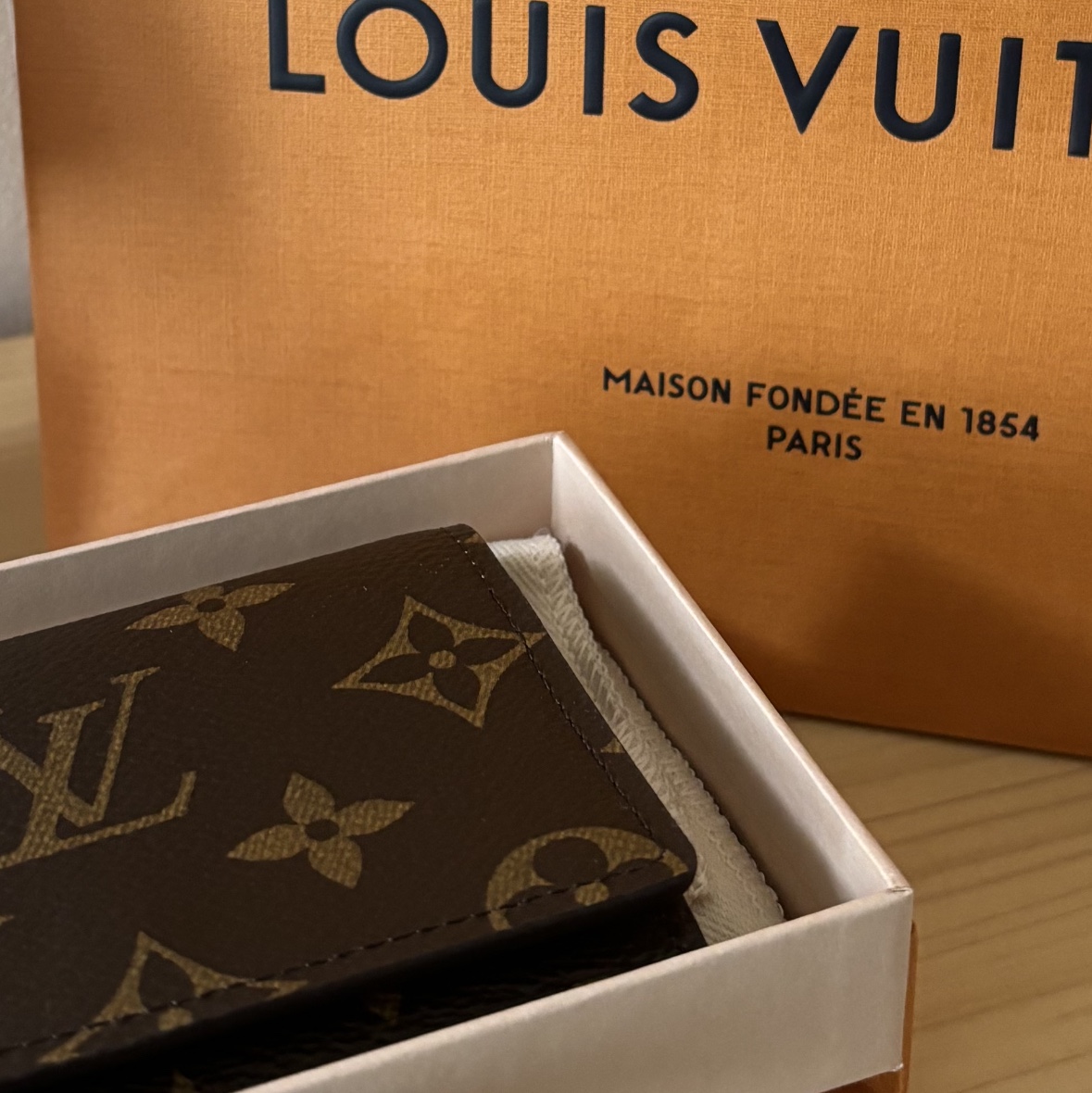 Louis Vuitton Envelope Business Card Holder Monogram 착용 스타일