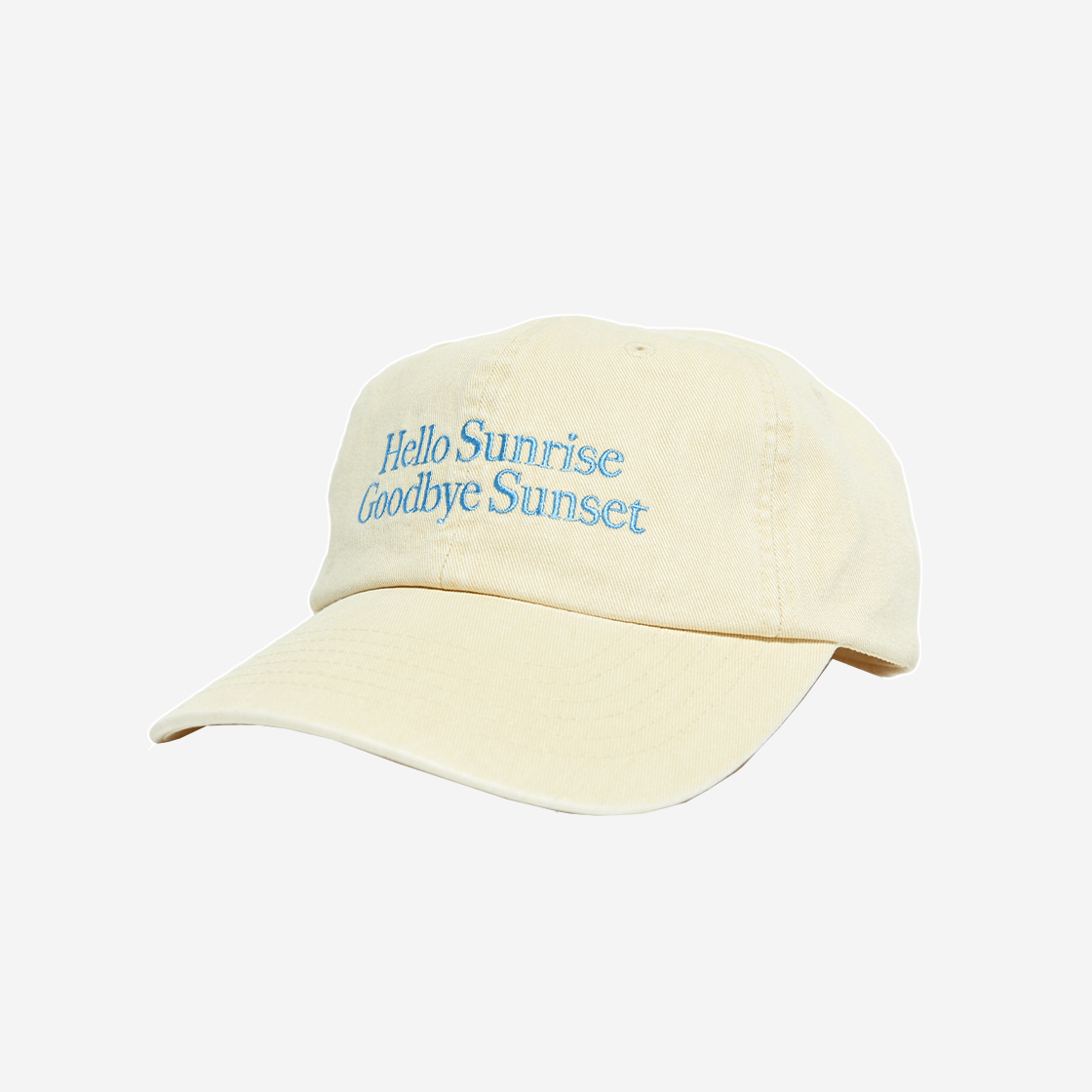 헬로선라이즈 클래식 타이포 로고 볼 캡 버터 옐로우(Hello Sunrise Classic Typo Logo Ball Cap Butter Yellow) - 2