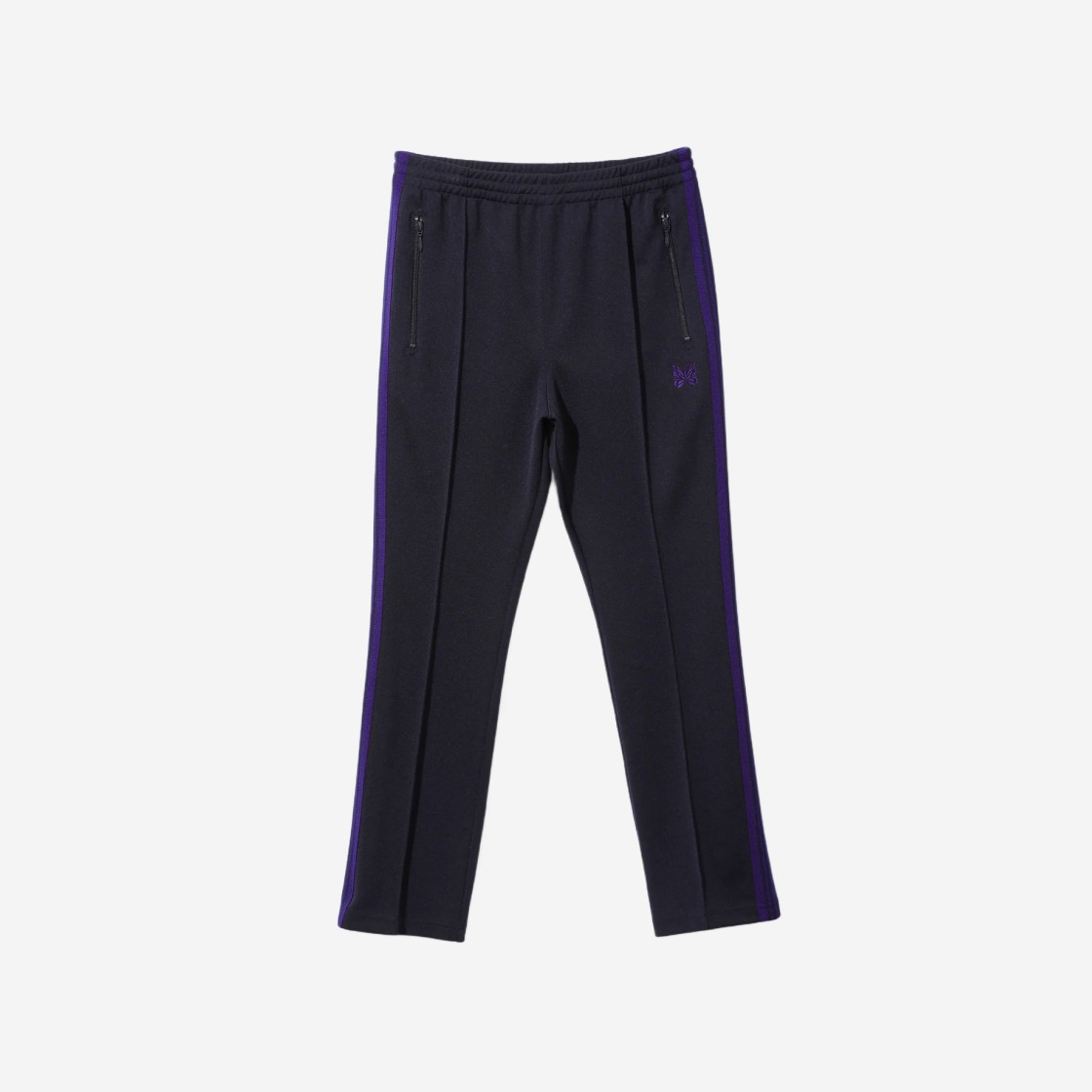 Needles Narrow Track Pants Poly Smooth Navy 상세 이미지 1