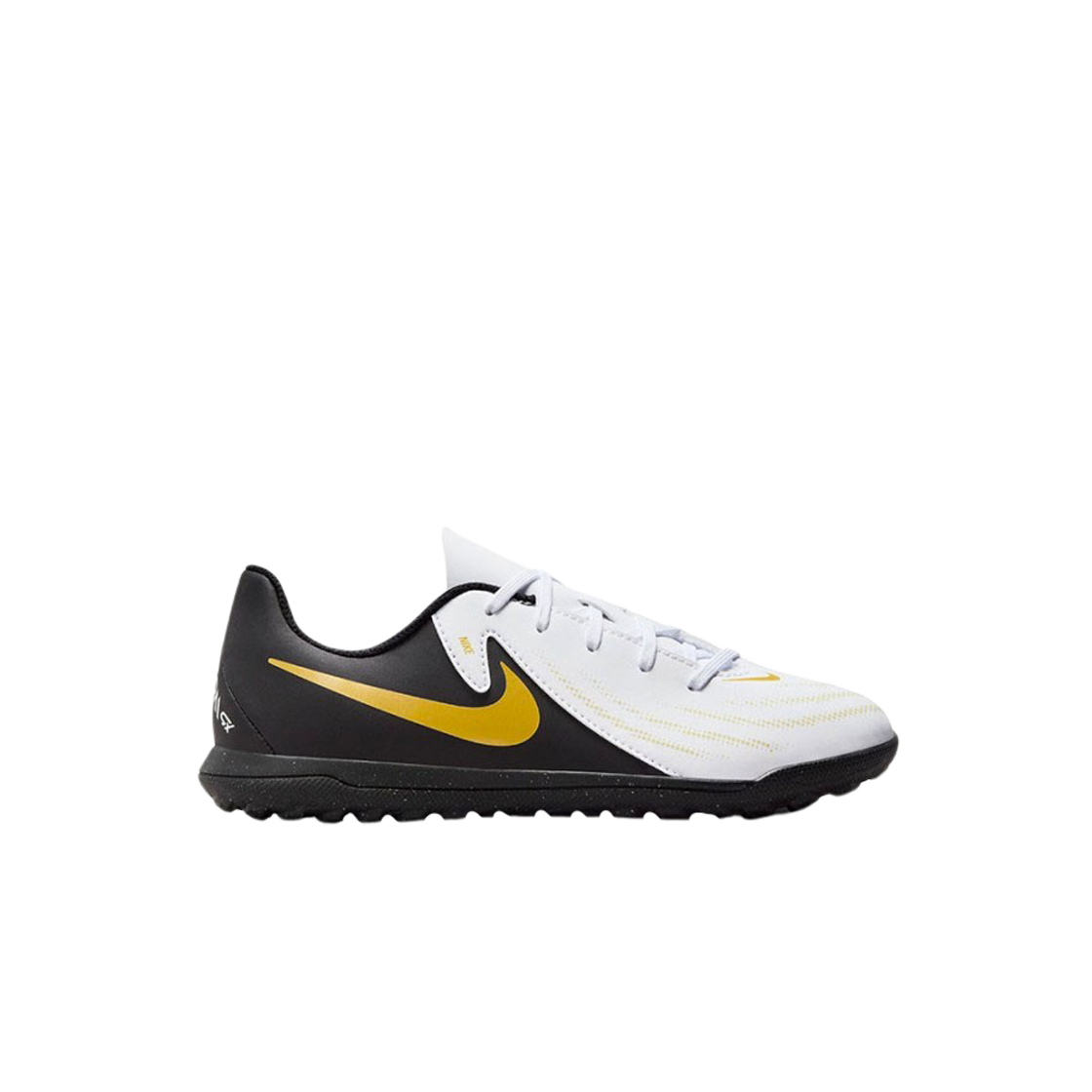 FJ2604-100 (JR) Nike Phantom GX 2 Club TF White Metallic Gold Coin
