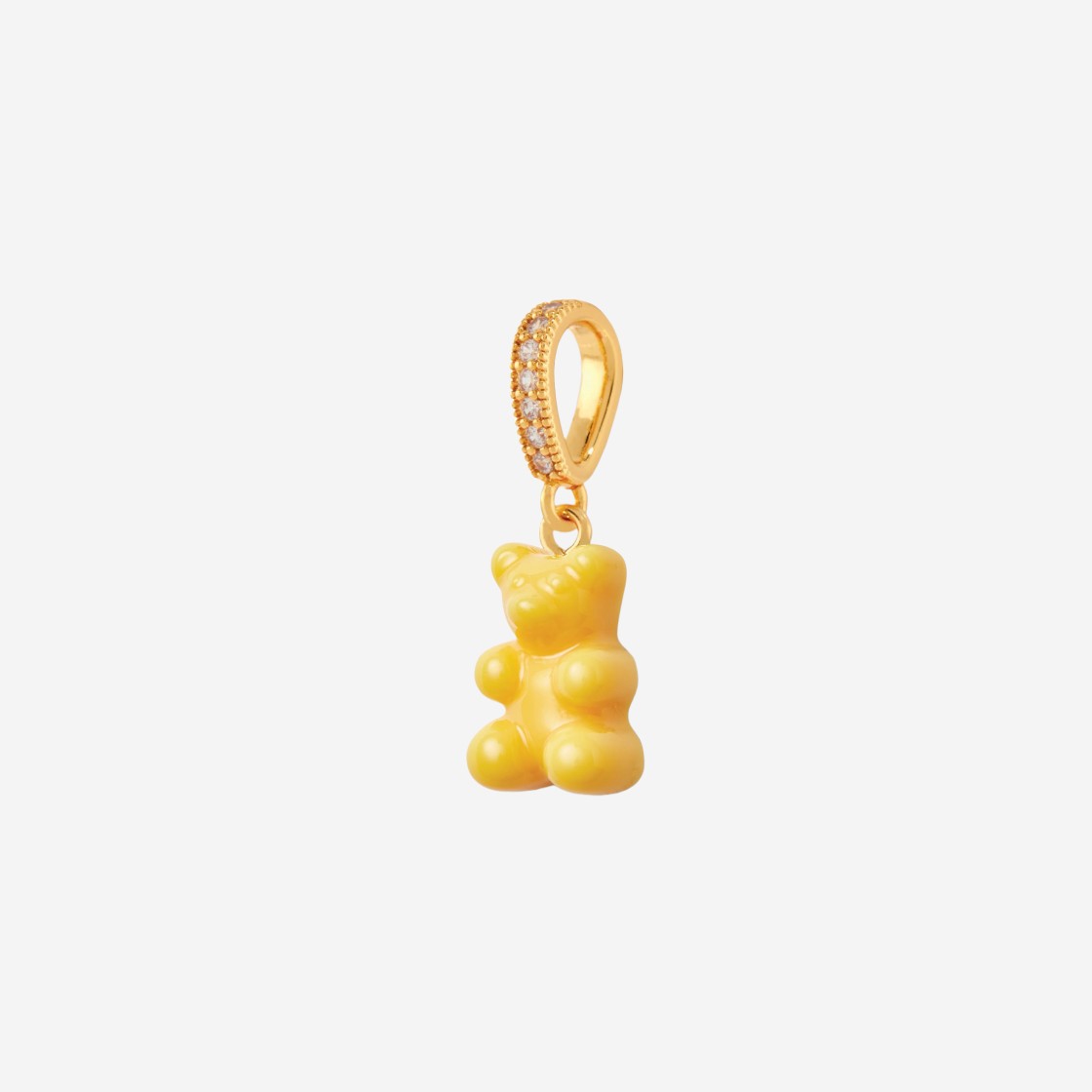 Crystal Haze Nostalgia Bear with Pave Connector Gold NYC Taxi Yellow 상세 이미지 1