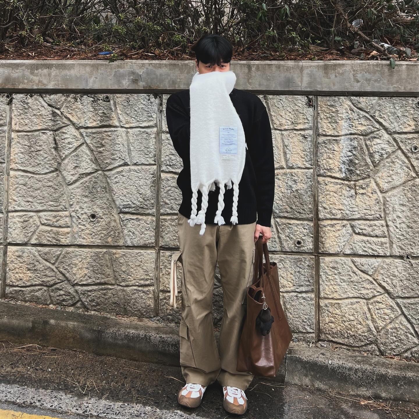 Puma Vaderon White Gum 착용 스타일 - 1