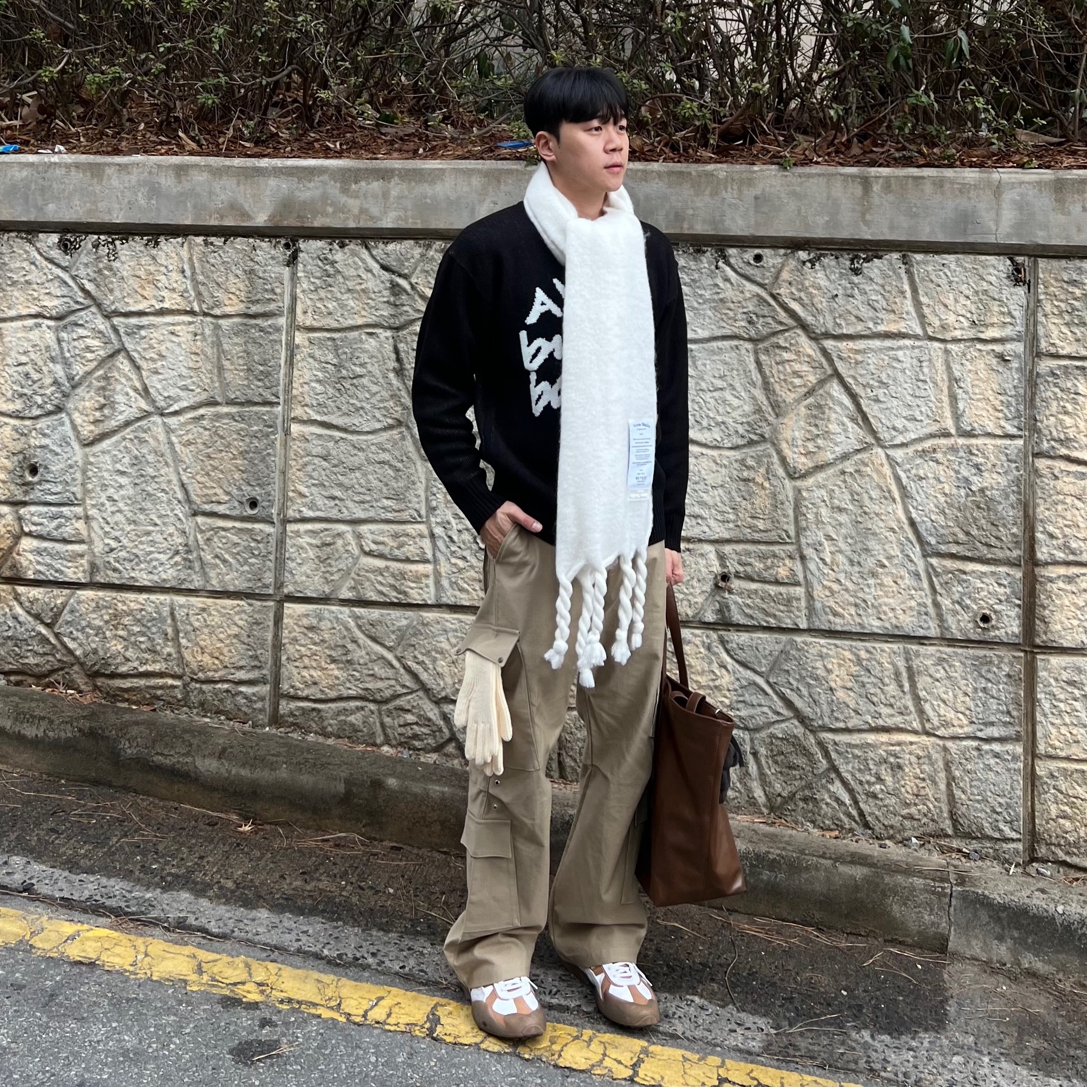 Puma Vaderon White Gum 착용 스타일 - 4