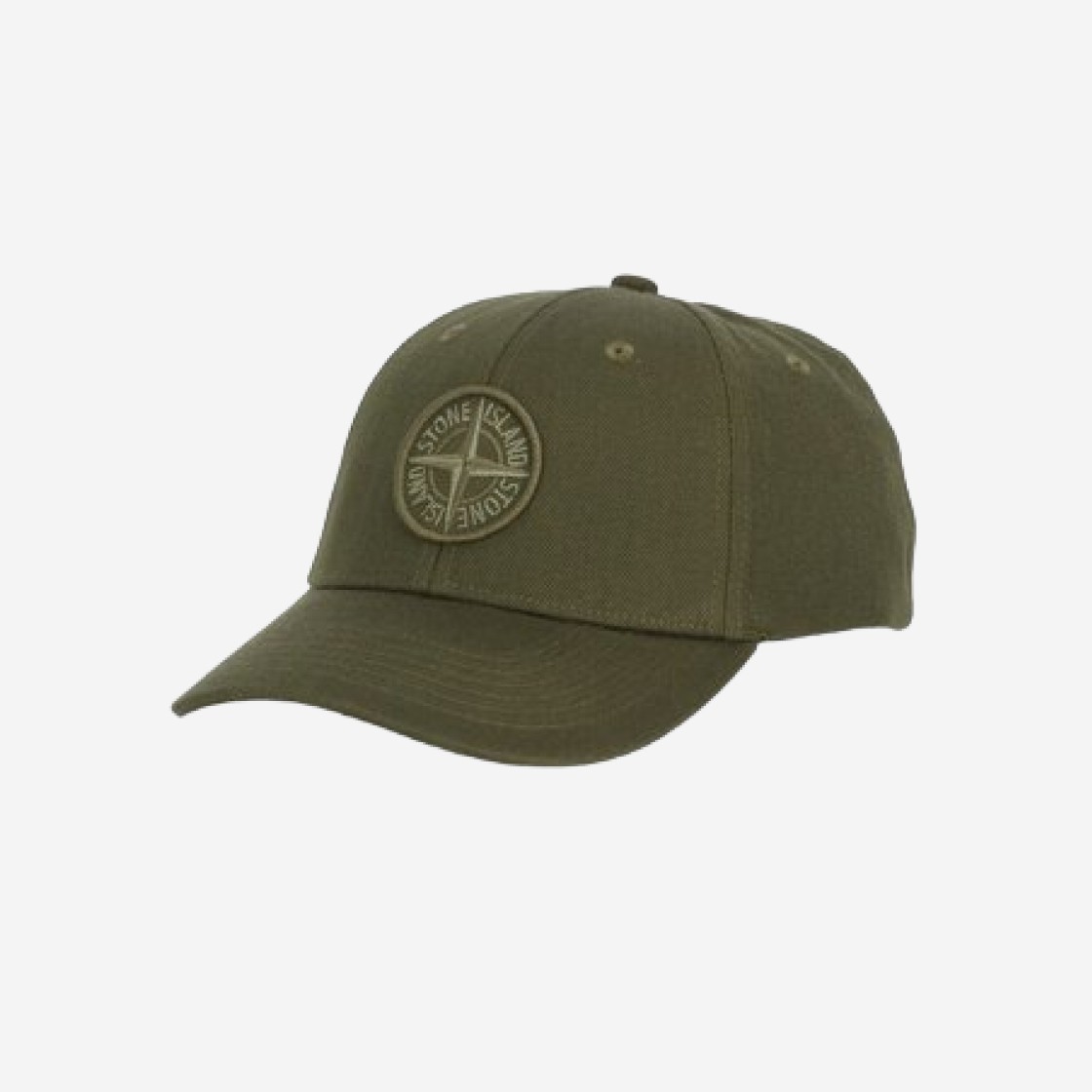 Stone Island 99675 6-Panel Cap Olive Green - 23FW 상세 이미지 1