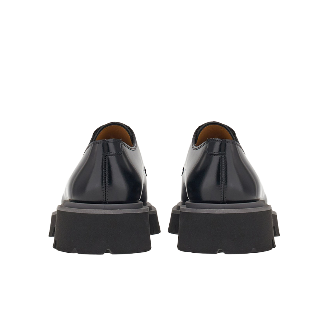 페라가모 스퀘어 토 더비 블랙 - D(Ferragamo Derby with Squared Toe Black - D) - 3