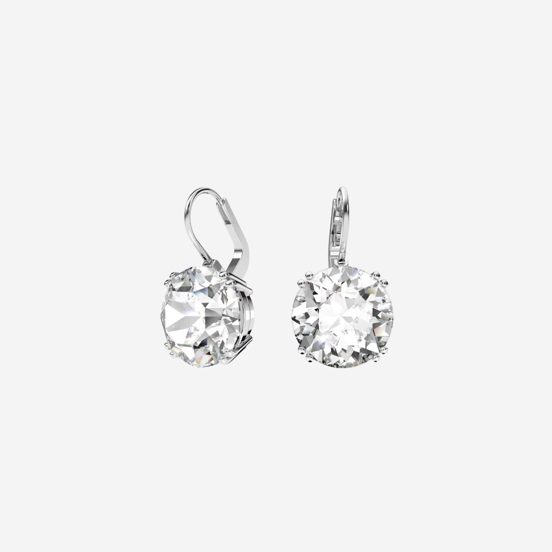 (W) Swarovski Millenia Drop Earrings White Rhodium Plated 상세 이미지 2