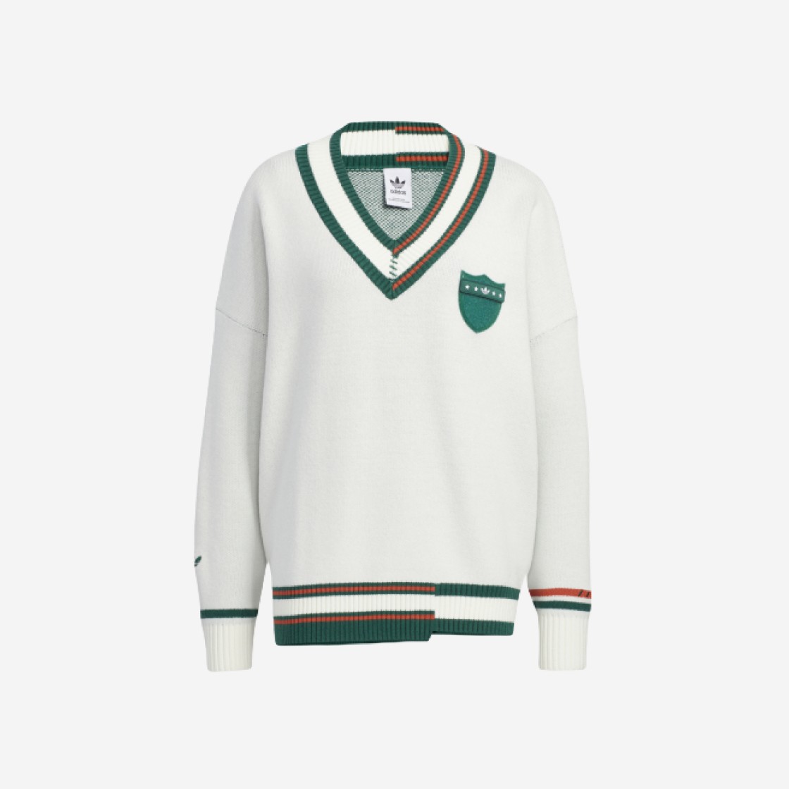 (W) Adidas MC Sweater Off White Collegiate Green - KR Sizing 상세 이미지 1