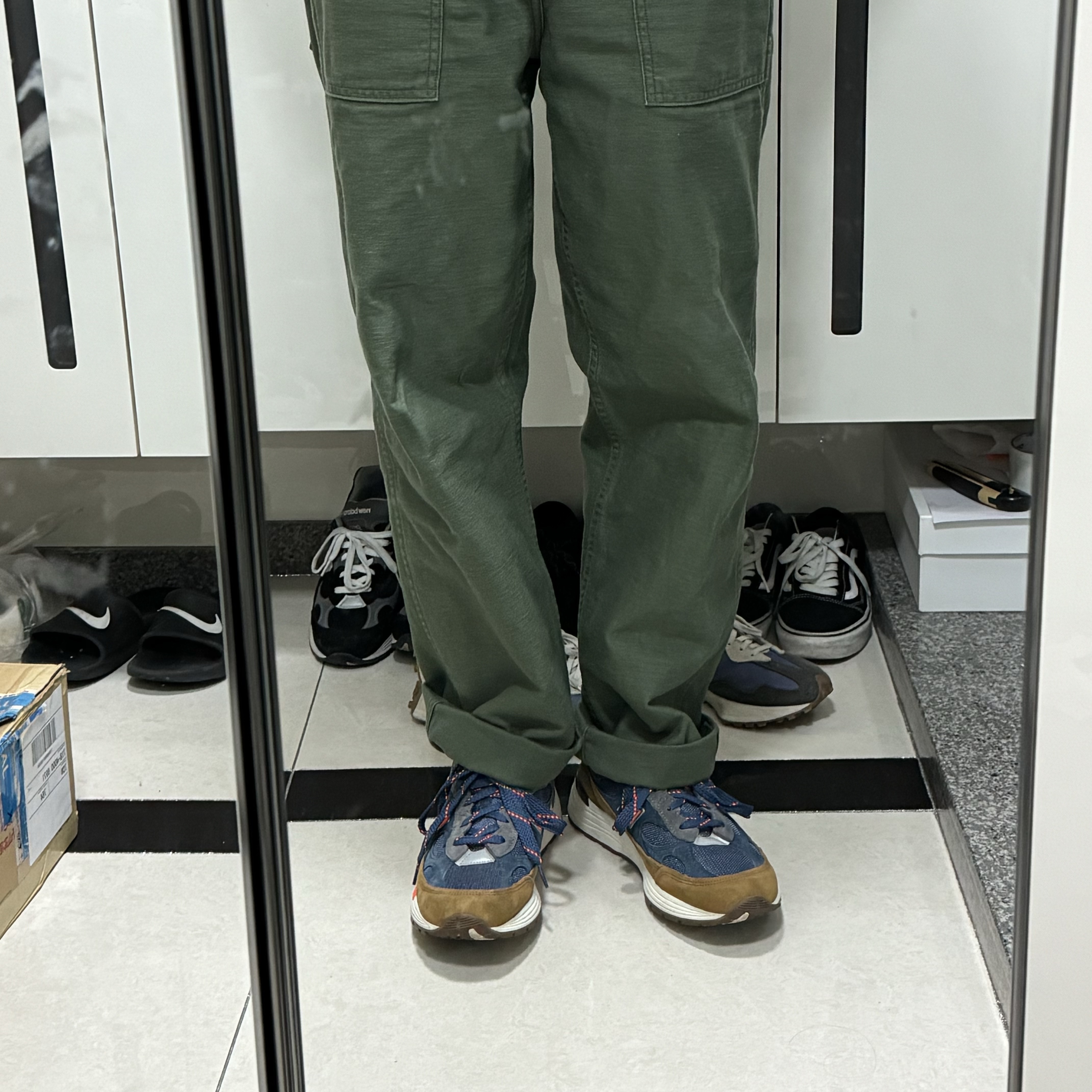 New Balance x J.Crew 992 Made in USA New York 착용 스타일 - 2