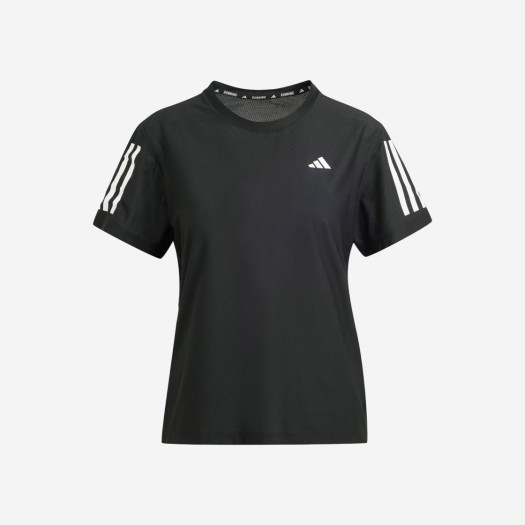 (W) 아디다스 오운 더 런 티셔츠 블랙 - KR 사이즈