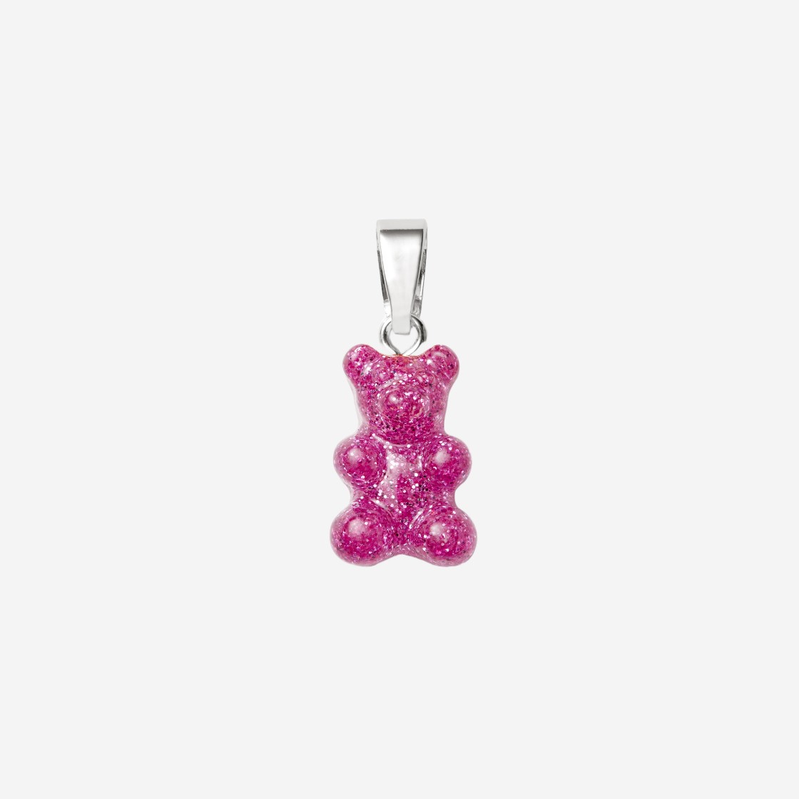 Crystal Haze Nostalgia Bear with Classic Connector Silver Magenta 상세 이미지 2