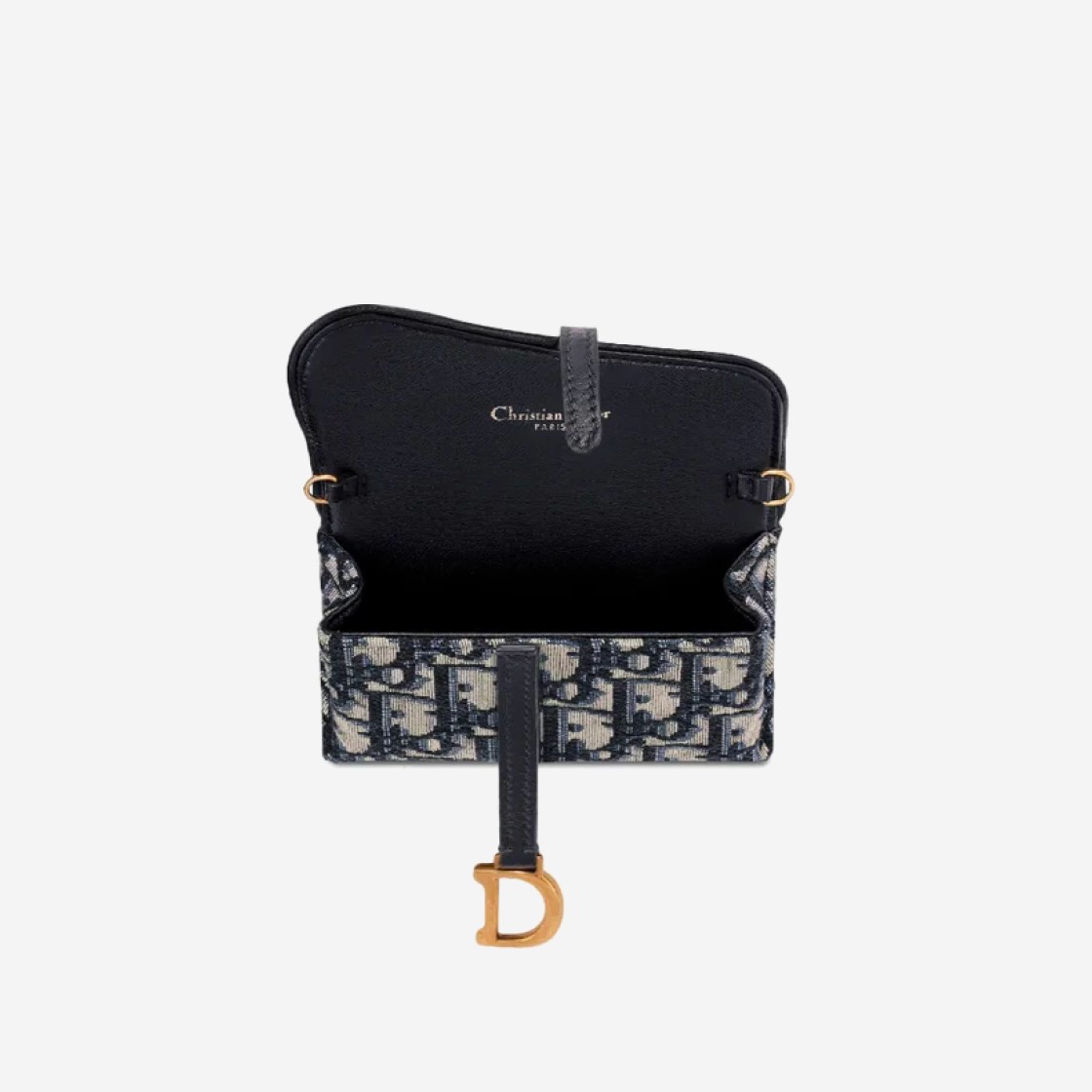 Dior Saddle Nano Pouch Blue Dior Oblique Jacquard 상세 이미지 2