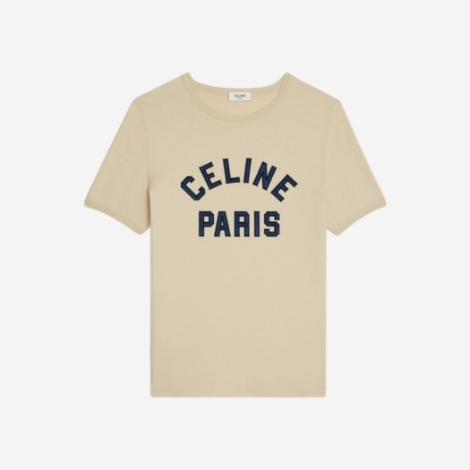 (W) 셀린느 코튼 저지 파리 70's 티셔츠 샴페인 폰스 네이비