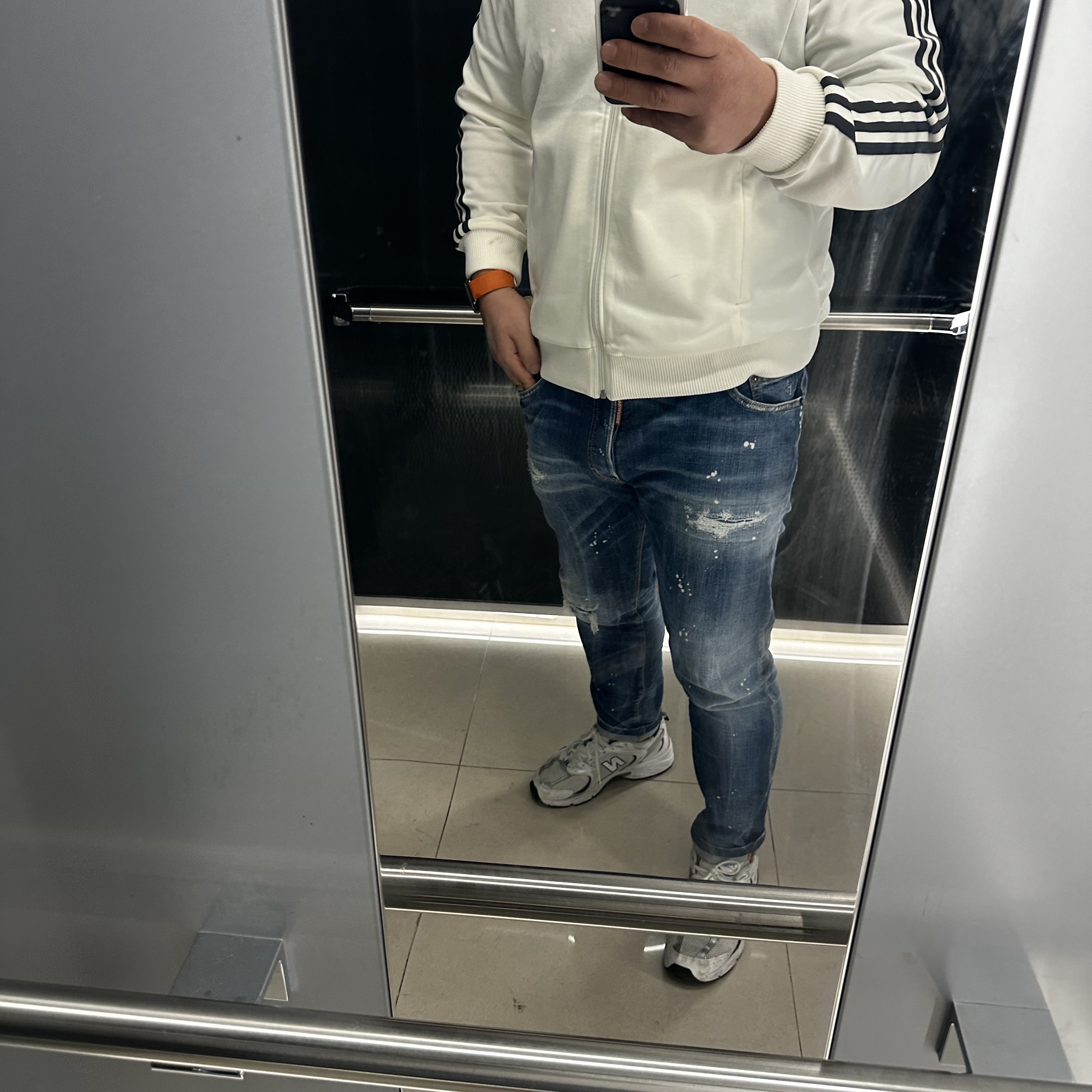 Adidas German Beckenbauer Track Top Off White - KR Sizing 착용 스타일