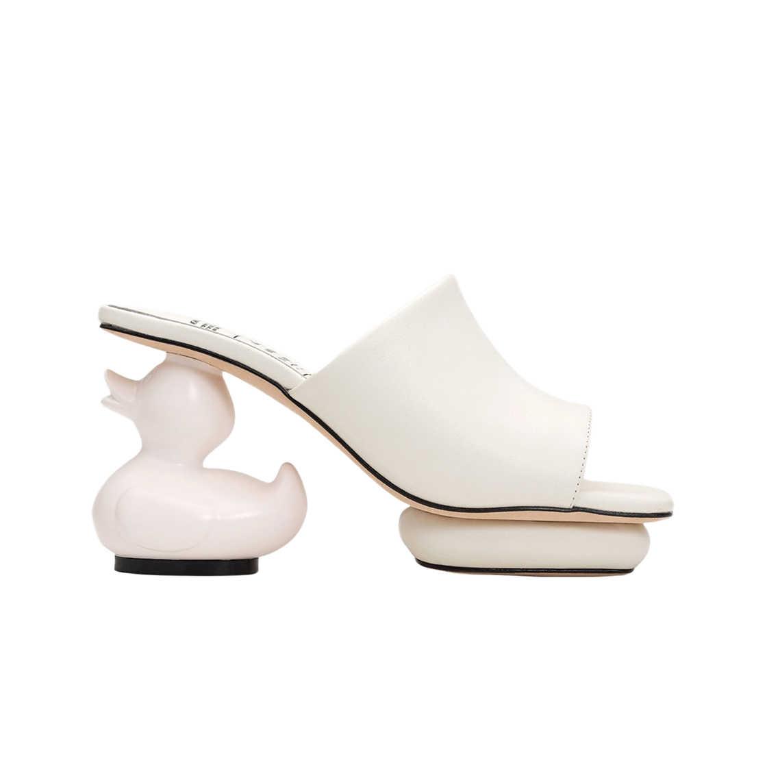 (W) Maison Mihara Yasuhiro Duck Heel Sandal White 상세 이미지 1