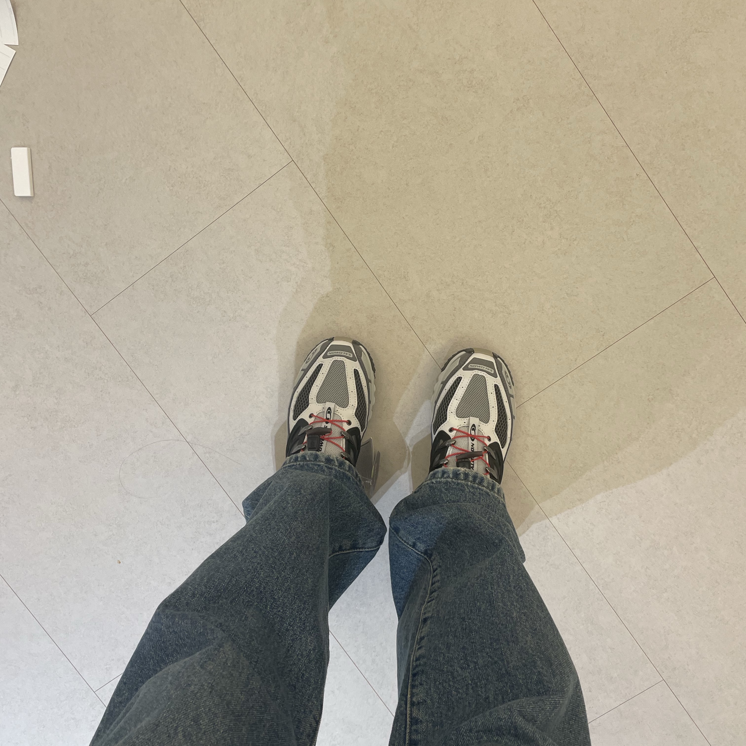 Salomon ACS Pro Beluga Vintage Khaki 착용 스타일