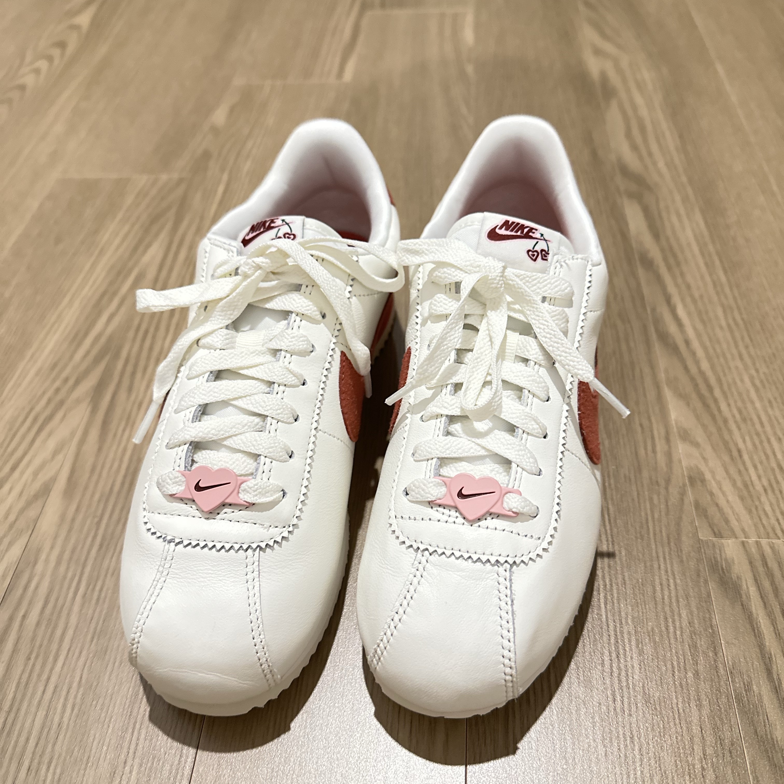 (W) Nike Cortez SE Valentine Day Sail Adobe 착용 스타일 - 1