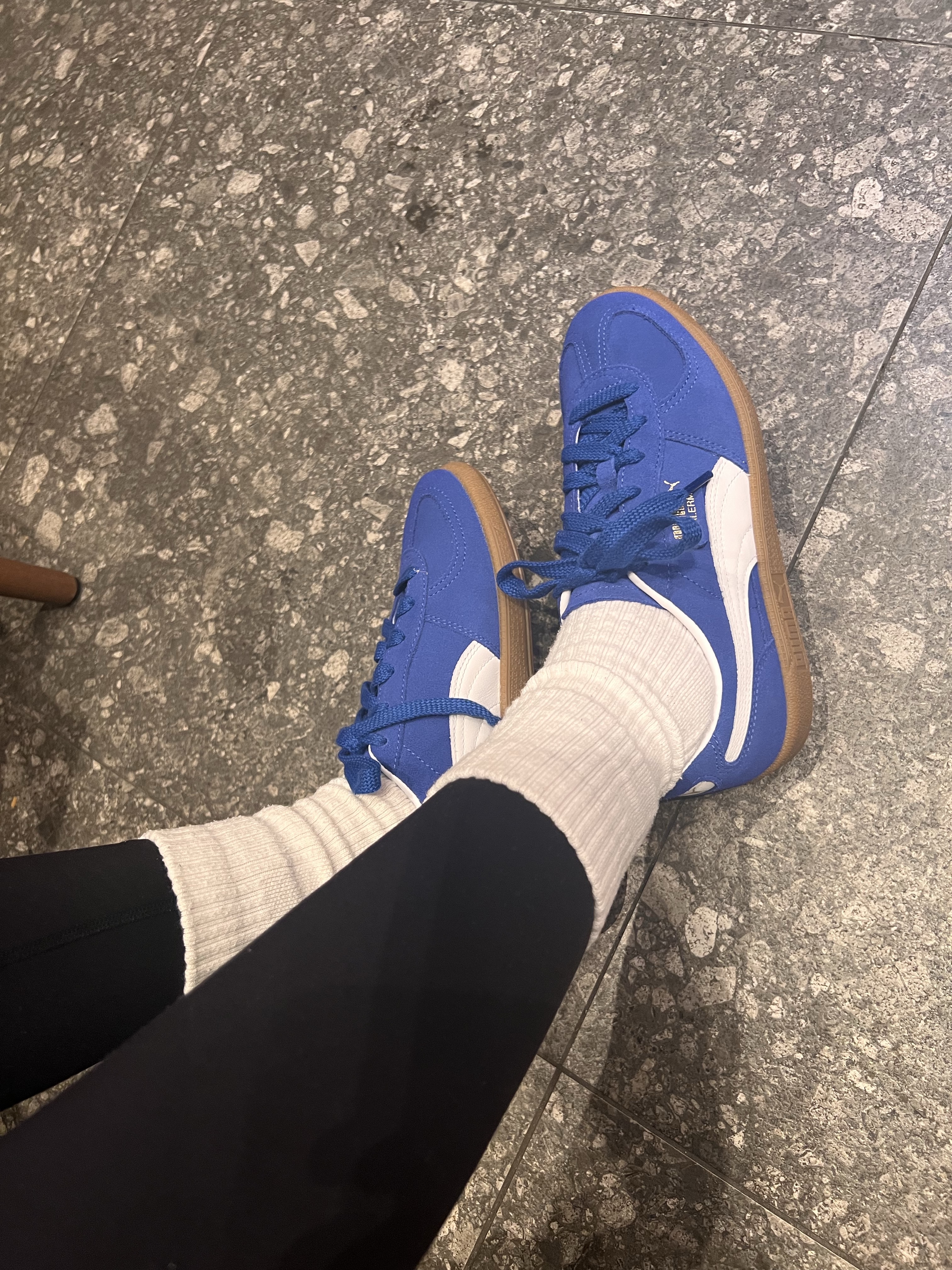 Puma Palermo Cobalt Glaze White 착용 스타일