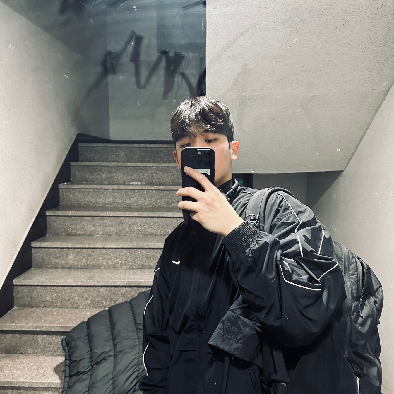 Nike NSW Solo Swoosh Woven Track Jacket - US/EU, Nike NSW Solo Swoosh Woven Track Jacket Black - Asia 착용 스타일