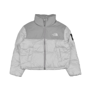 (W) The North Face White Label Novelty Nuptse Down Jacket Ice Gray