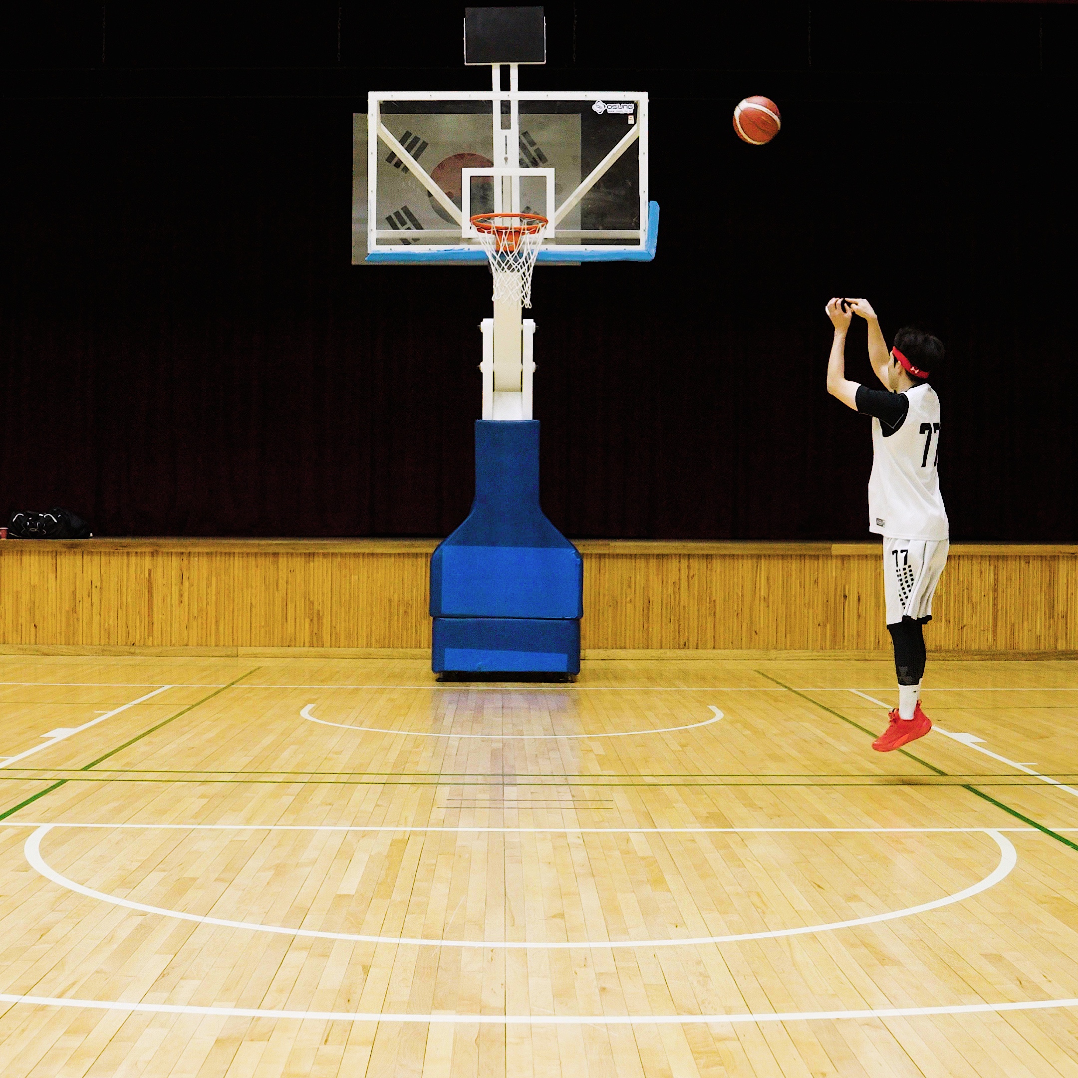 Jordan Luka 1 PF Bright Crimson 착용 스타일