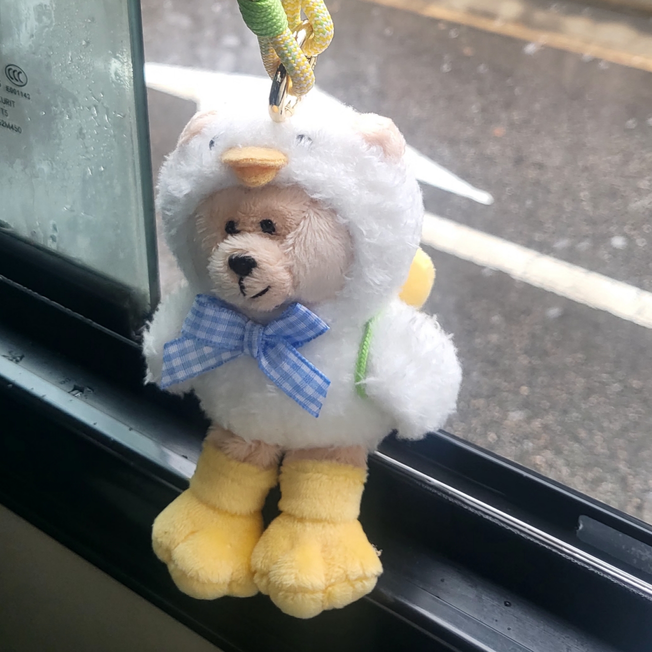 Starbucks Delight Color Rope Bearista Keychain 착용 스타일 - 1