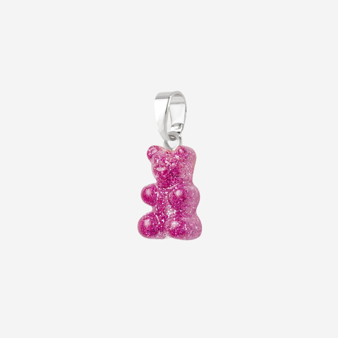 Crystal Haze Nostalgia Bear with Classic Connector Silver Magenta 상세 이미지 1