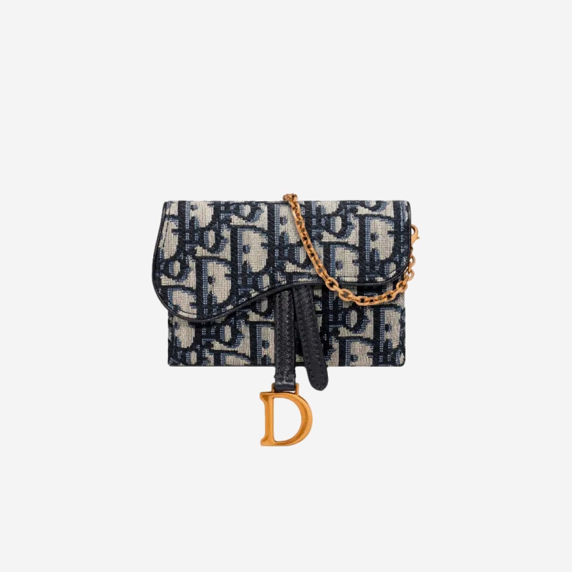 Dior Saddle Nano Pouch Blue Dior Oblique Jacquard 상세 이미지 1