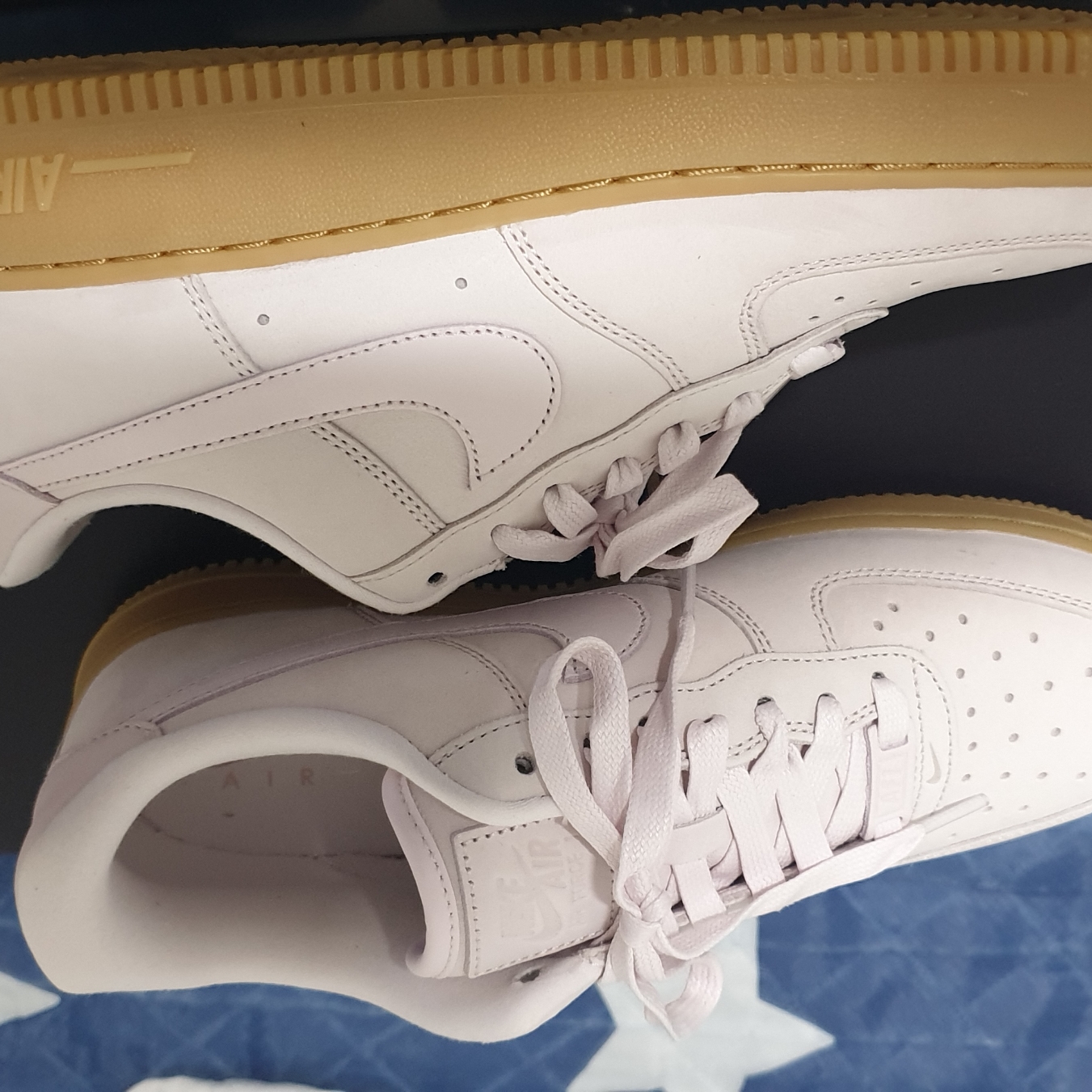 (W) Nike Air Force 1 PRM MF Pearl Pink 착용 스타일