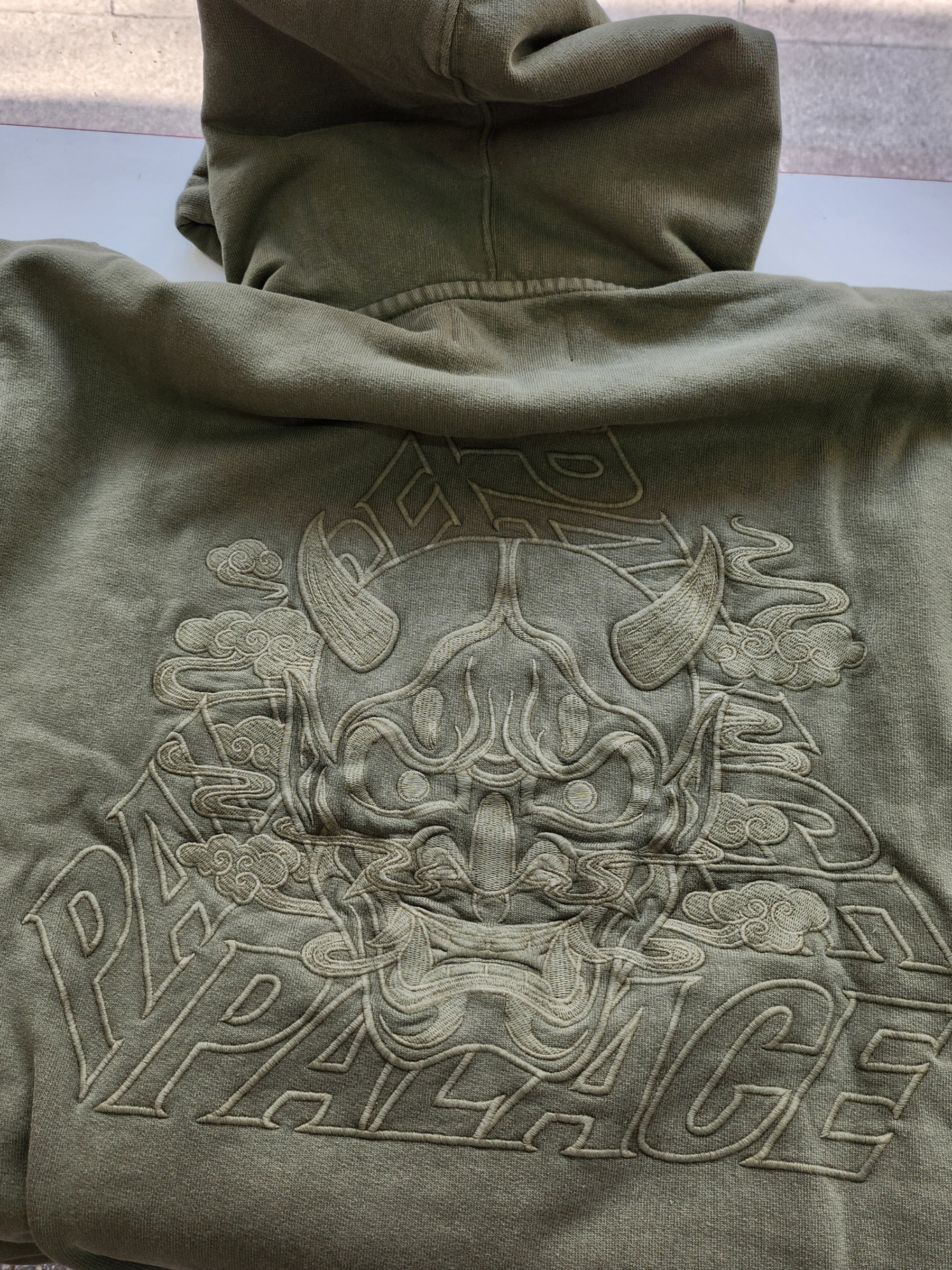 Palace Demon Hood The Deep Green - 23FW 착용 스타일