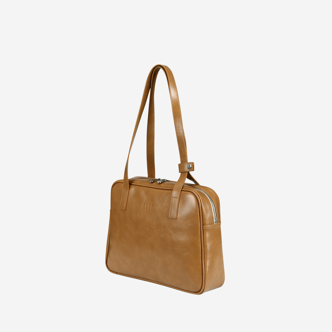 필인더블랭크 트라페즈 미들 숄더백 카멜(Fillintheblank Trapezoid Middle Shoulder Bag Camel) - 2